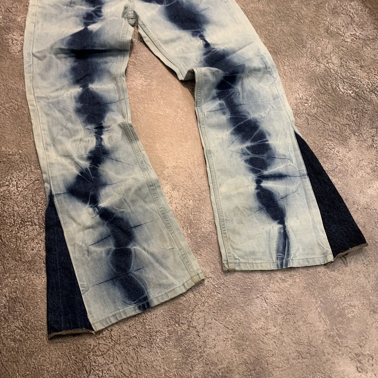 Vintage Vintage 90s Tie Dye Flared Pants Baggy Grunge Skate Y2K 30 Size 30" / US 8 / IT 44 - 2 Thumbnail