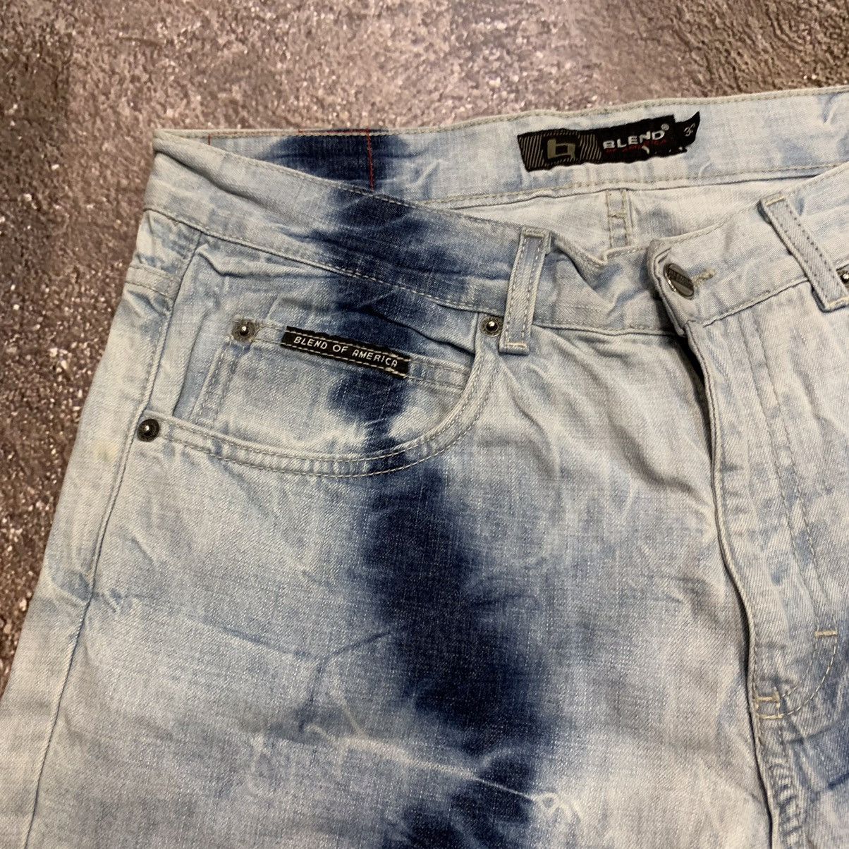 Vintage Vintage 90s Tie Dye Flared Pants Baggy Grunge Skate Y2K 30 Size 30" / US 8 / IT 44 - 6 Thumbnail
