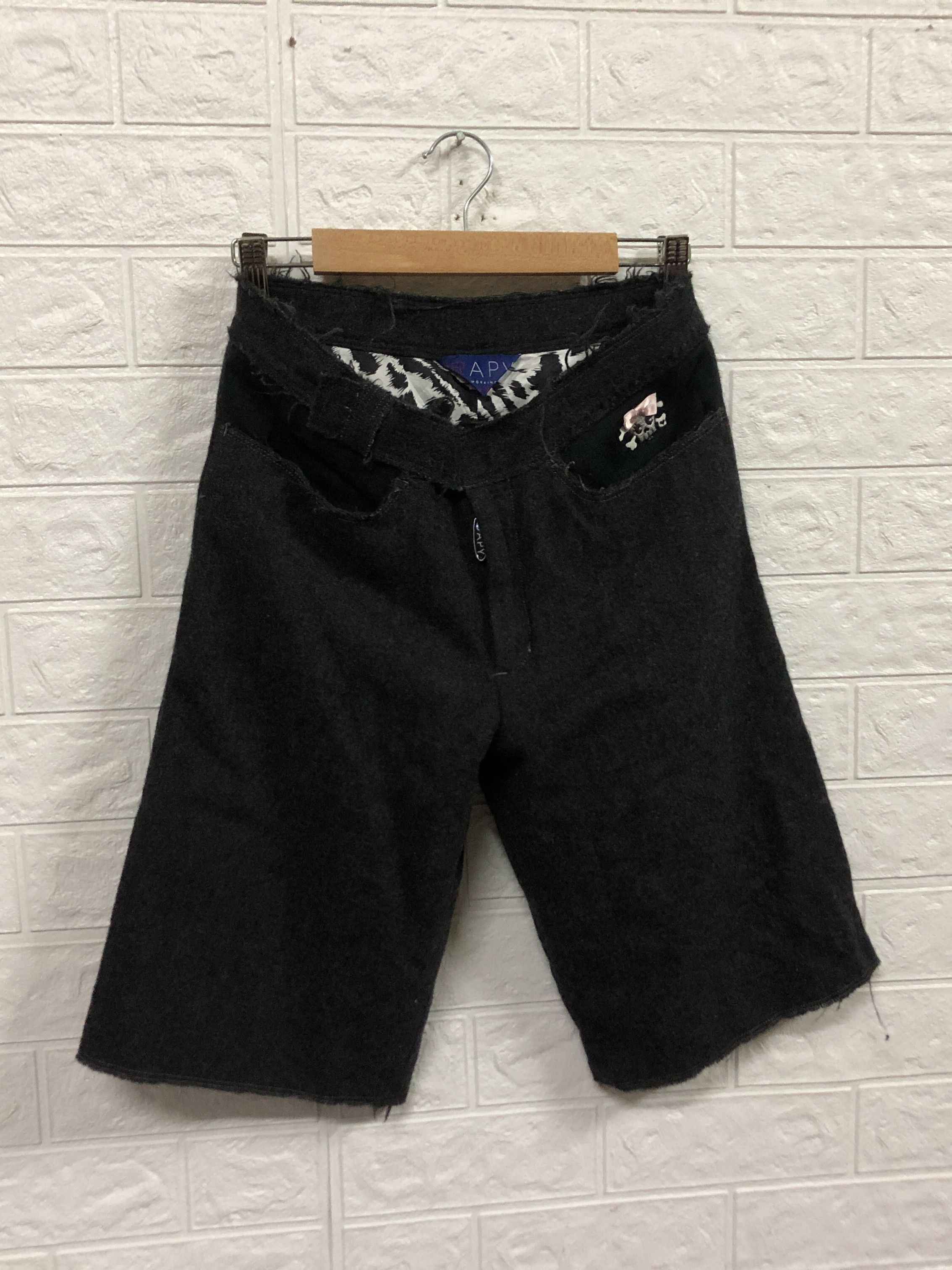 Bape Final Drop📣 BAPY BY *A BATHING APE Wool Shorts Size 29" - 2 Thumbnail