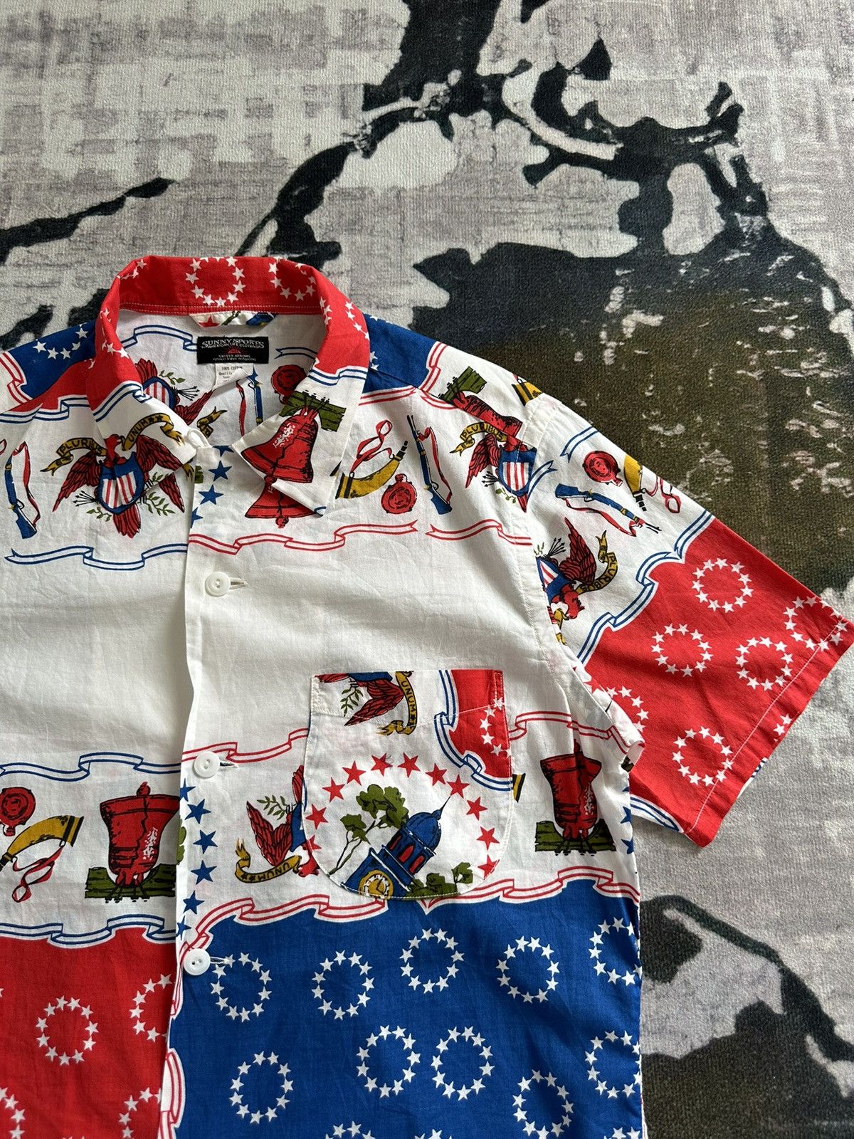 Sunny Sports Sunny Sports collar camp shirt overprinted Size US S / EU 44-46 / 1 - 4 Thumbnail