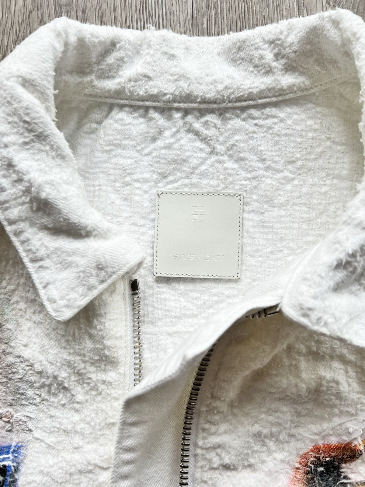 Givenchy Givenchy X Josh Smith white denim jacket Size US L / EU 52-54 / 3 - 3 Thumbnail