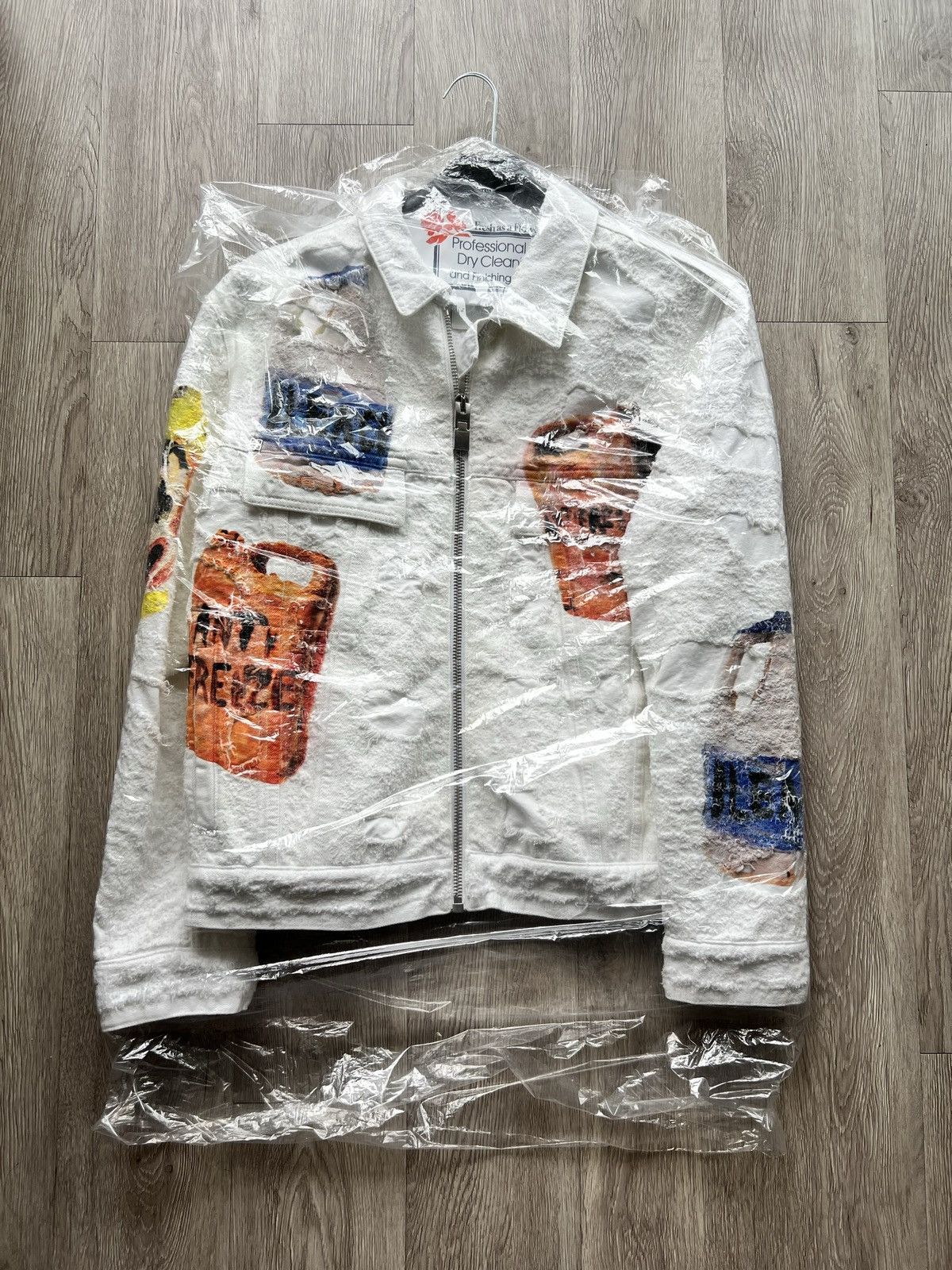 Givenchy Givenchy X Josh Smith white denim jacket Size US L / EU 52-54 / 3 - 5 Thumbnail