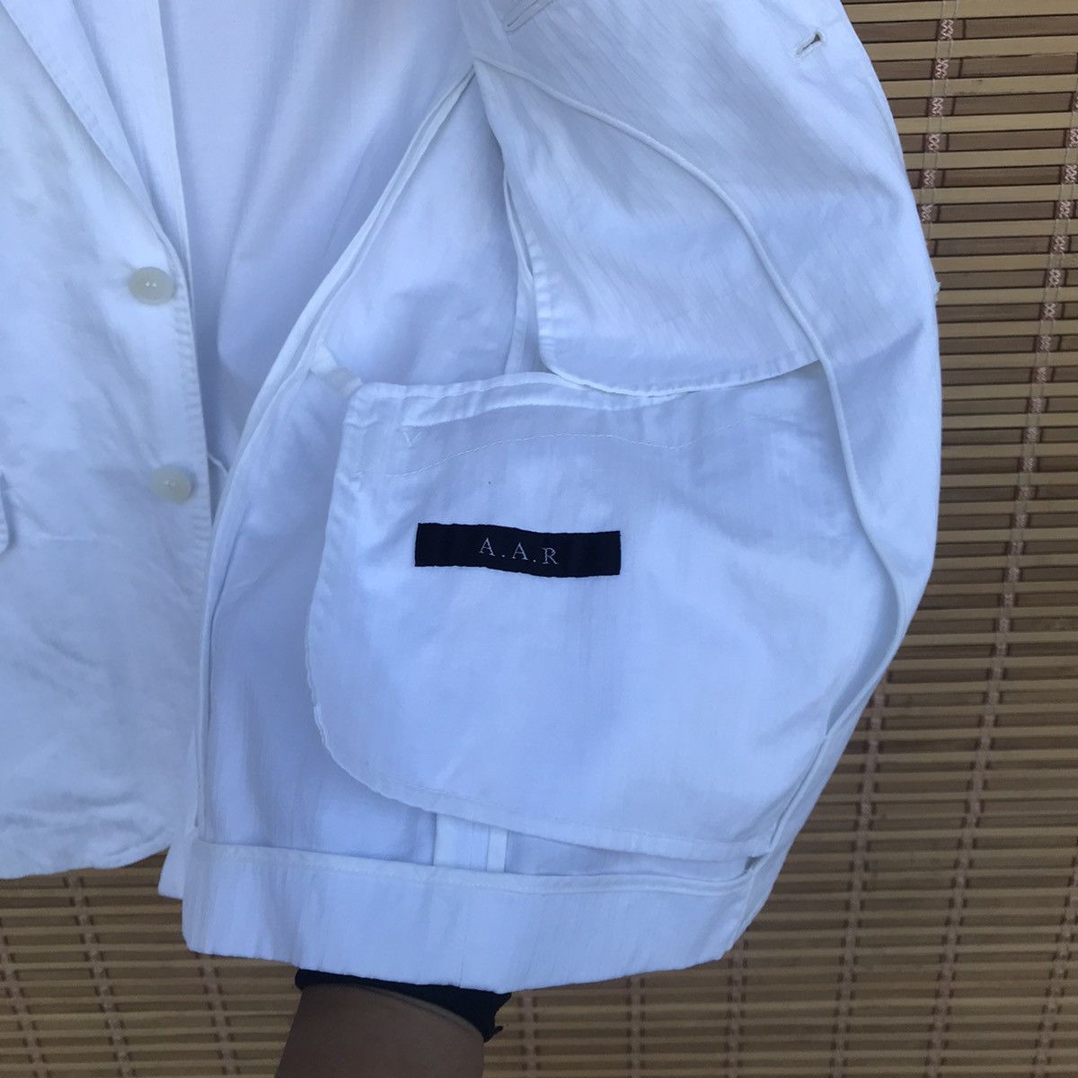 Yohji Yamamoto AAR all against risk by yohji yamamoto white jacket Size US S / EU 44-46 / 1 - 8 Thumbnail