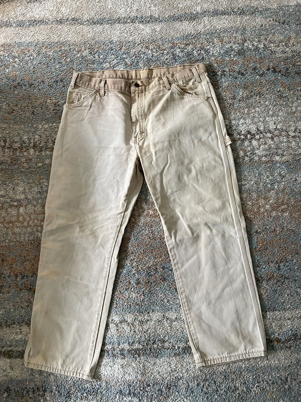 Vintage Vintage Dickies Baggy Work Brown Y2K Pants Jeans Size US 38 / EU 54 - 1 Thumbnail