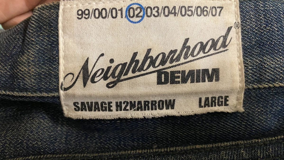 Neighborhood Neighborhood 02 Denim Savage H2Narow Selvedge Jeans Size US 36 / EU 52 - 20 Thumbnail