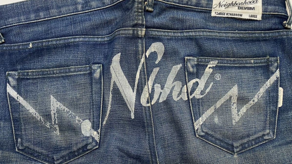 Neighborhood Neighborhood 02 Denim Savage H2Narow Selvedge Jeans Size US 36 / EU 52 - 13 Thumbnail