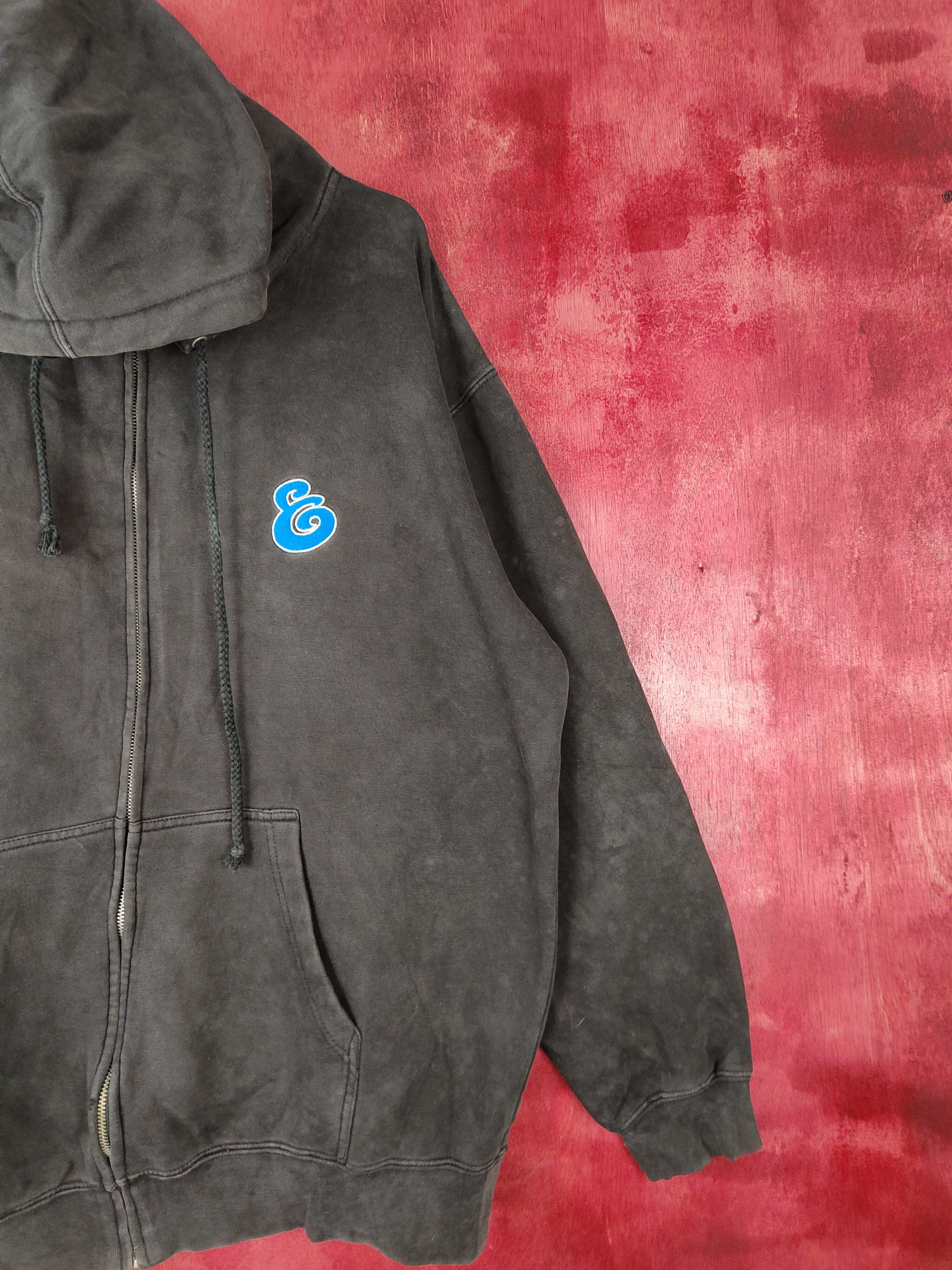 Japanese Brand The Kayo Corp faded Black Hoodie Sweater #4813 Size US M / EU 48-50 / 2 - 7 Thumbnail