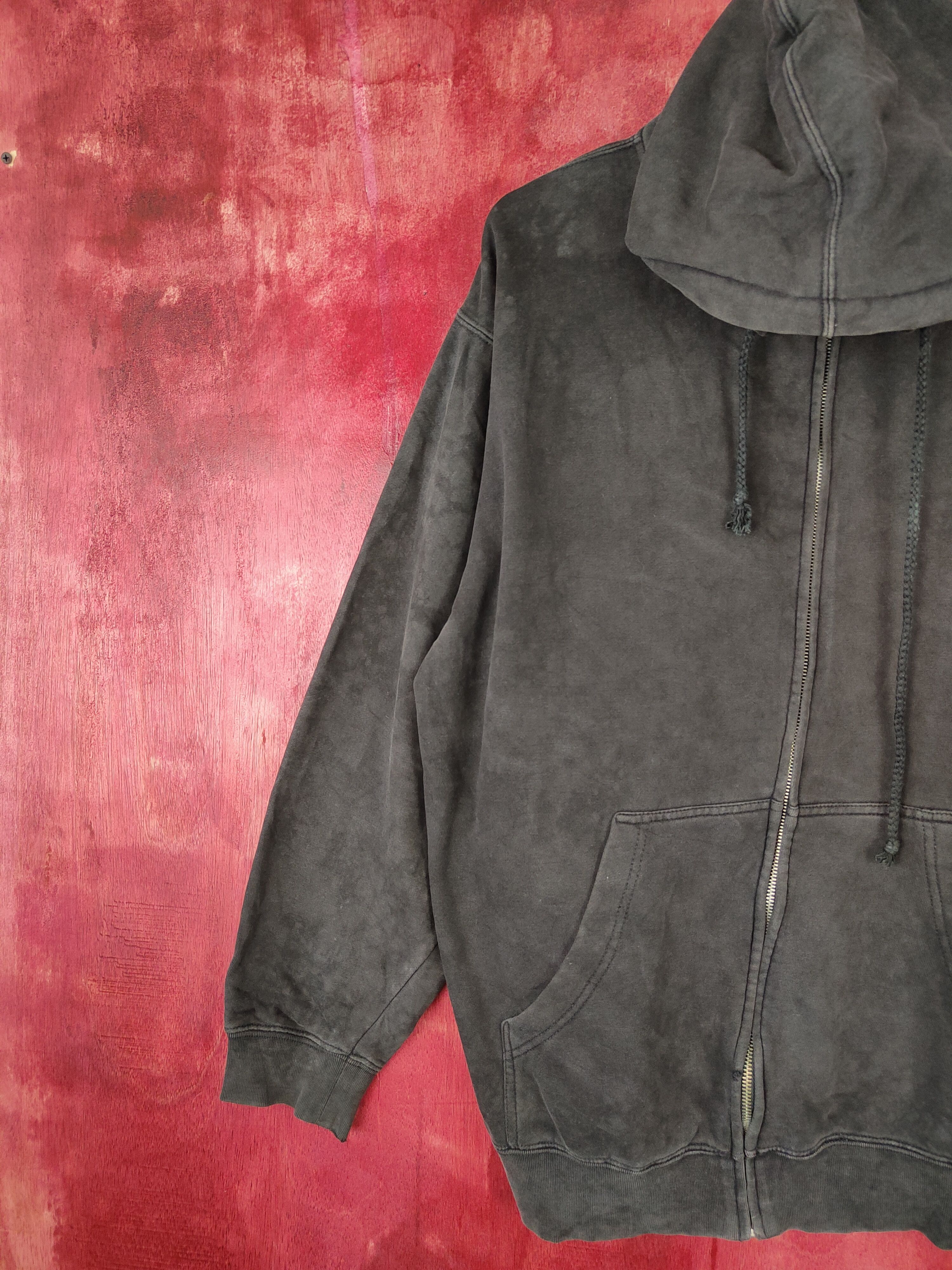 Japanese Brand The Kayo Corp faded Black Hoodie Sweater #4813 Size US M / EU 48-50 / 2 - 6 Thumbnail