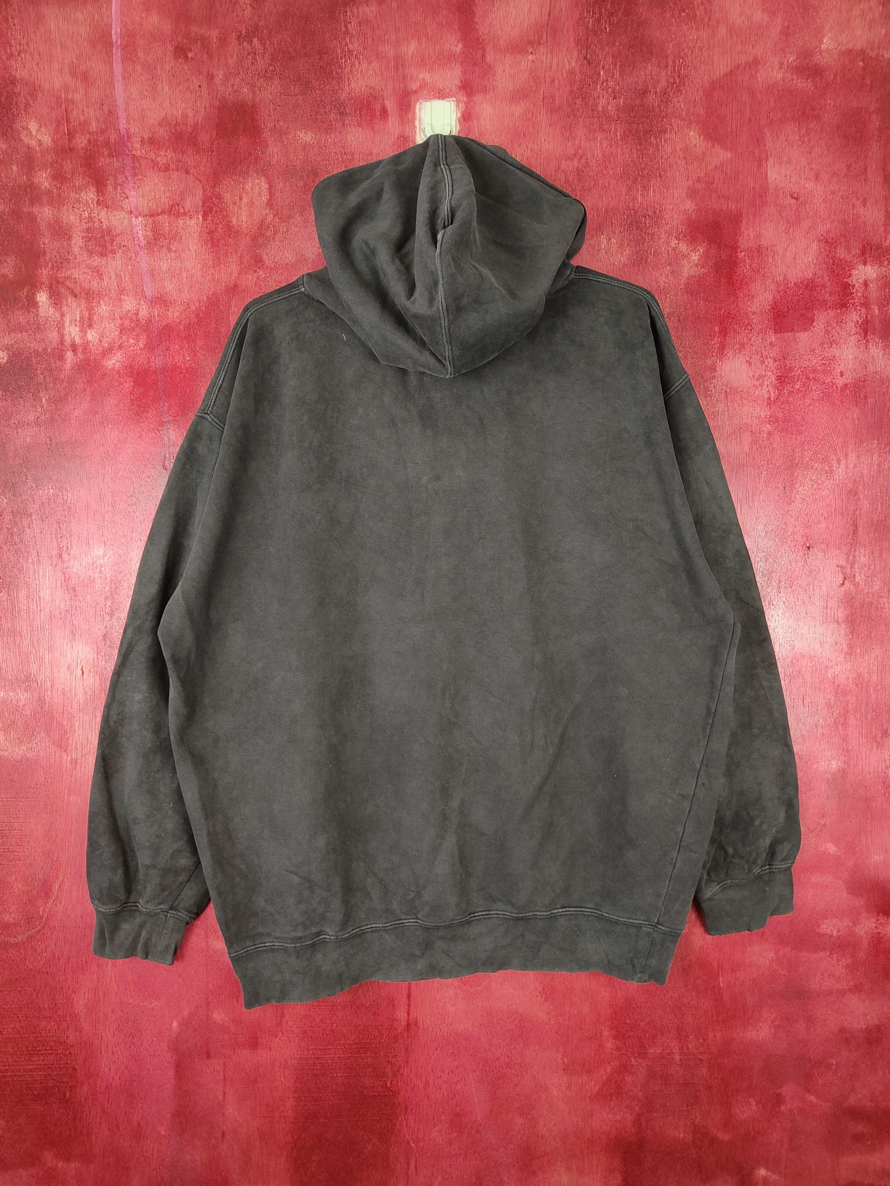 Japanese Brand The Kayo Corp faded Black Hoodie Sweater #4813 Size US M / EU 48-50 / 2 - 8 Thumbnail