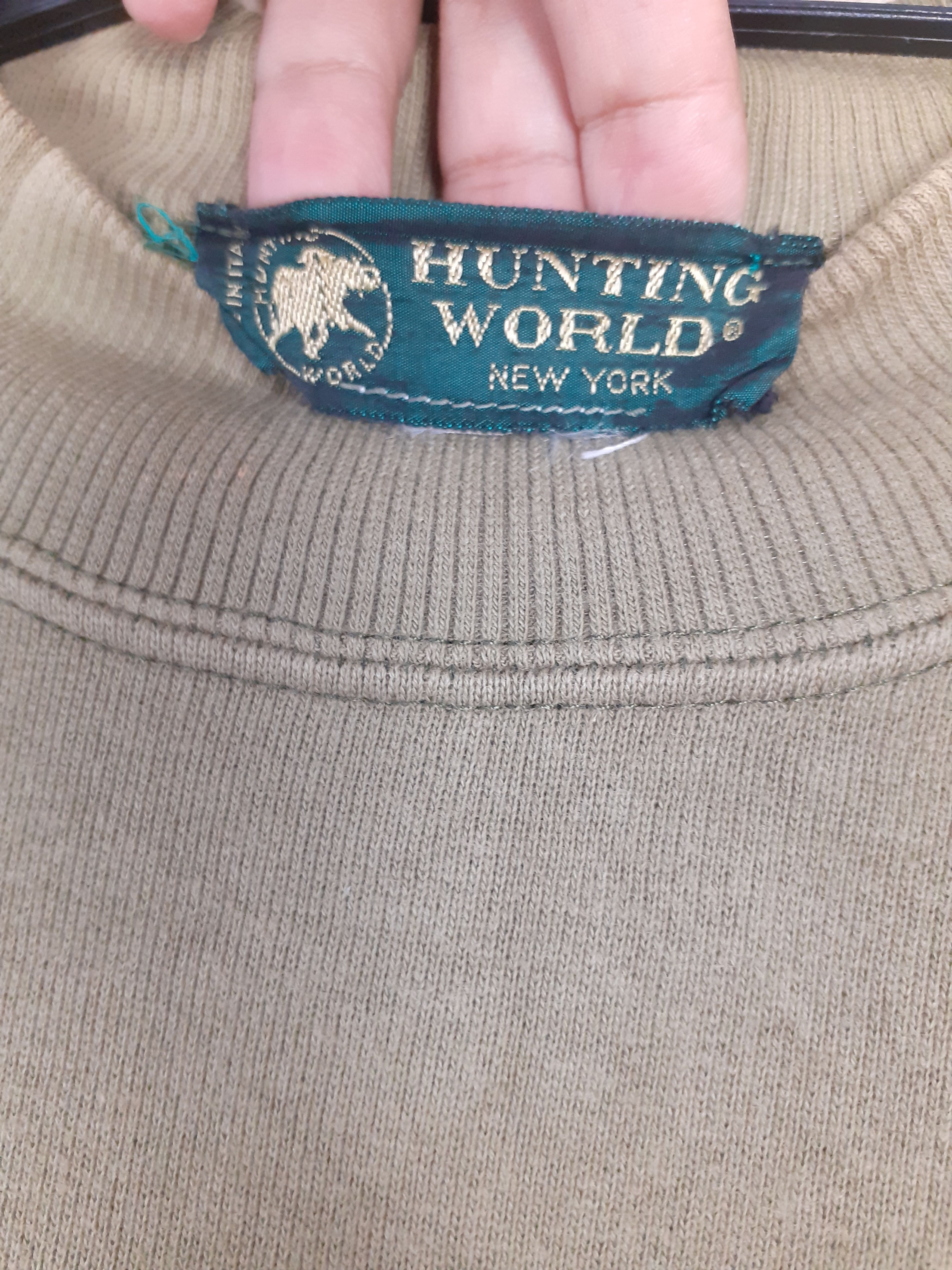 Japanese Brand × Vintage Hunting World japan green sweater #3655 Size US L / EU 52-54 / 3 - 7 Thumbnail