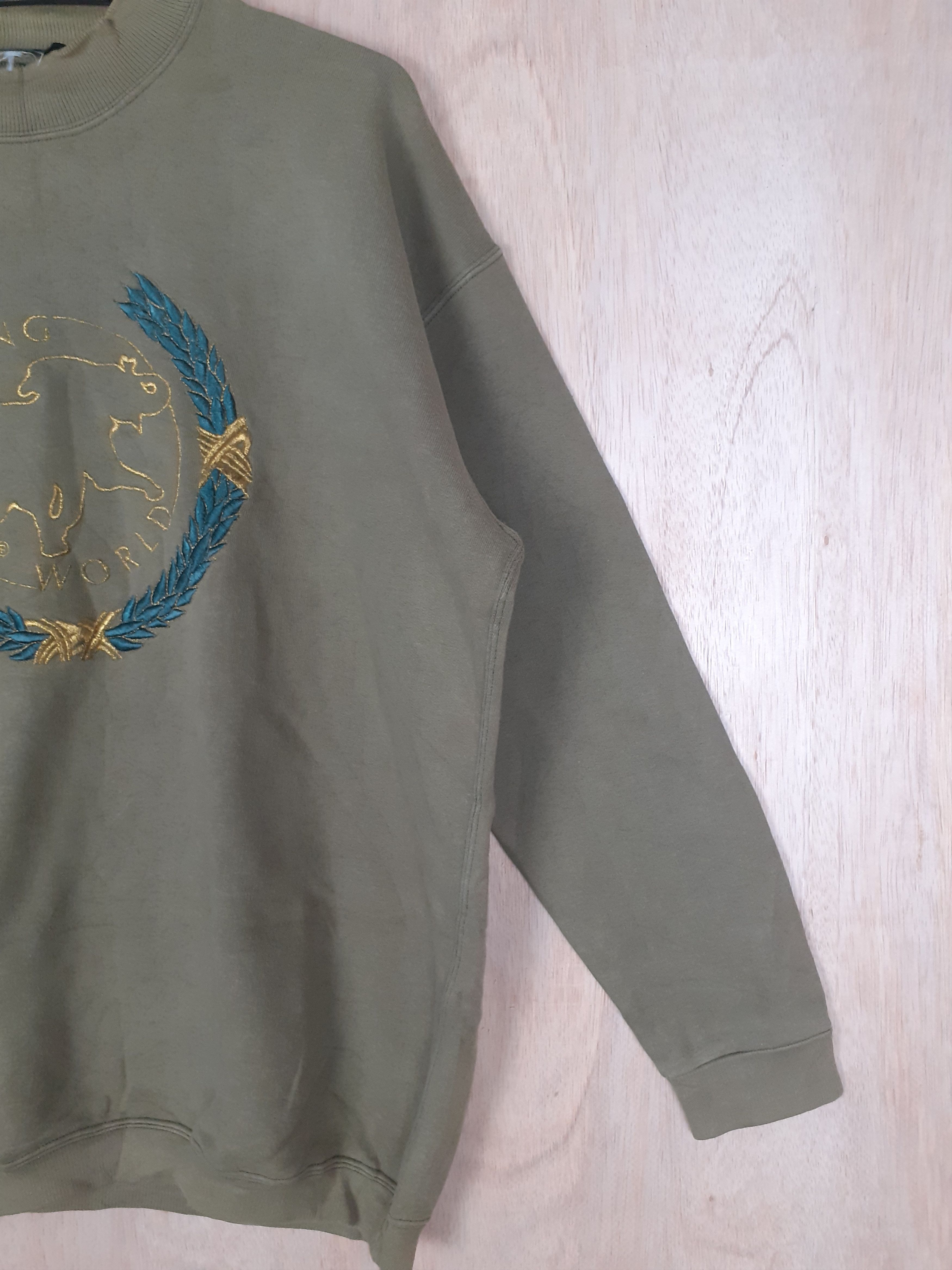 Japanese Brand × Vintage Hunting World japan green sweater #3655 Size US L / EU 52-54 / 3 - 5 Thumbnail