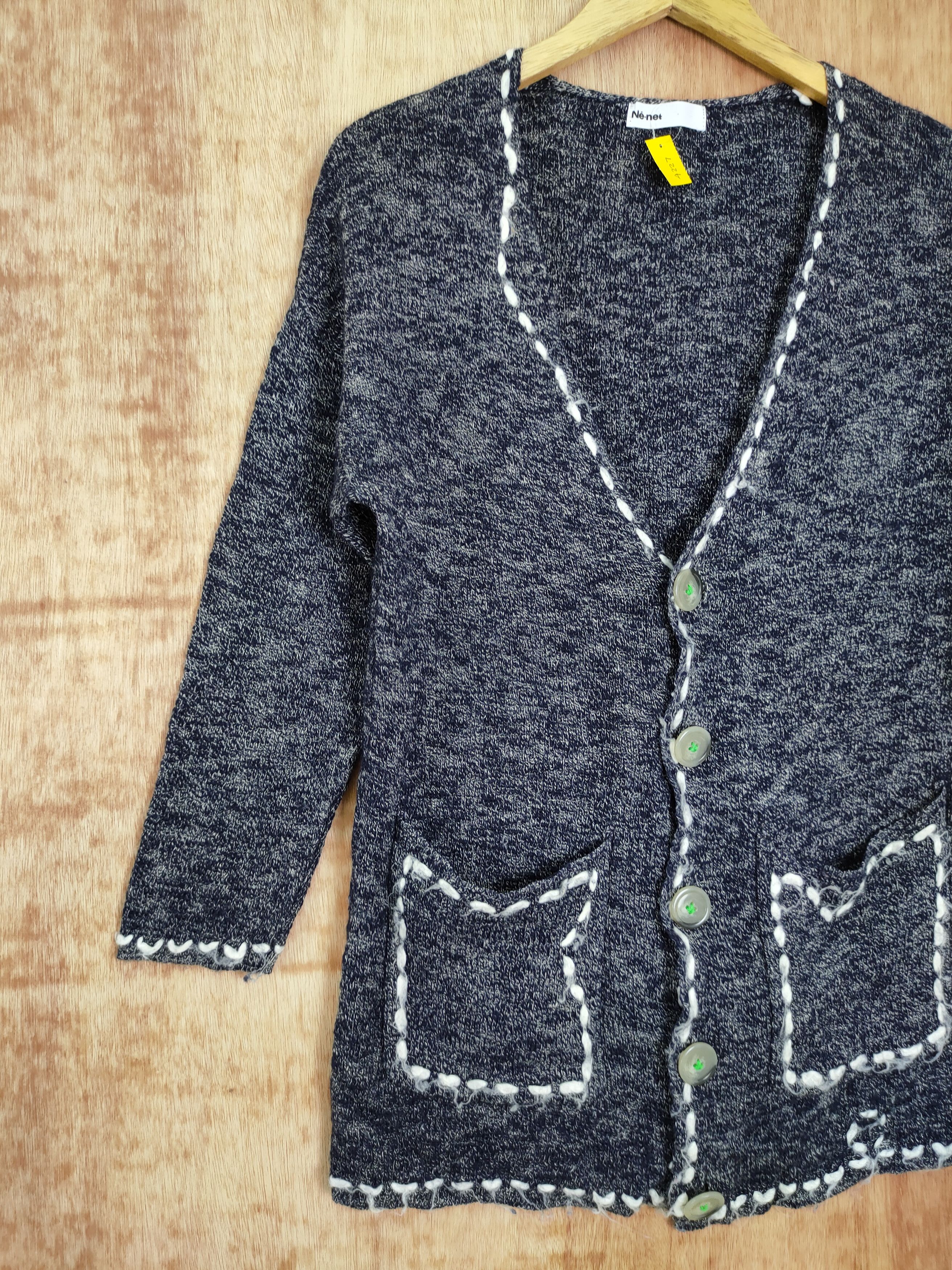 Issey Miyake Nenet issey miyake cardigan knitwear mohair cobain #4227 Size M / US 6-8 / IT 42-44 - 2 Thumbnail