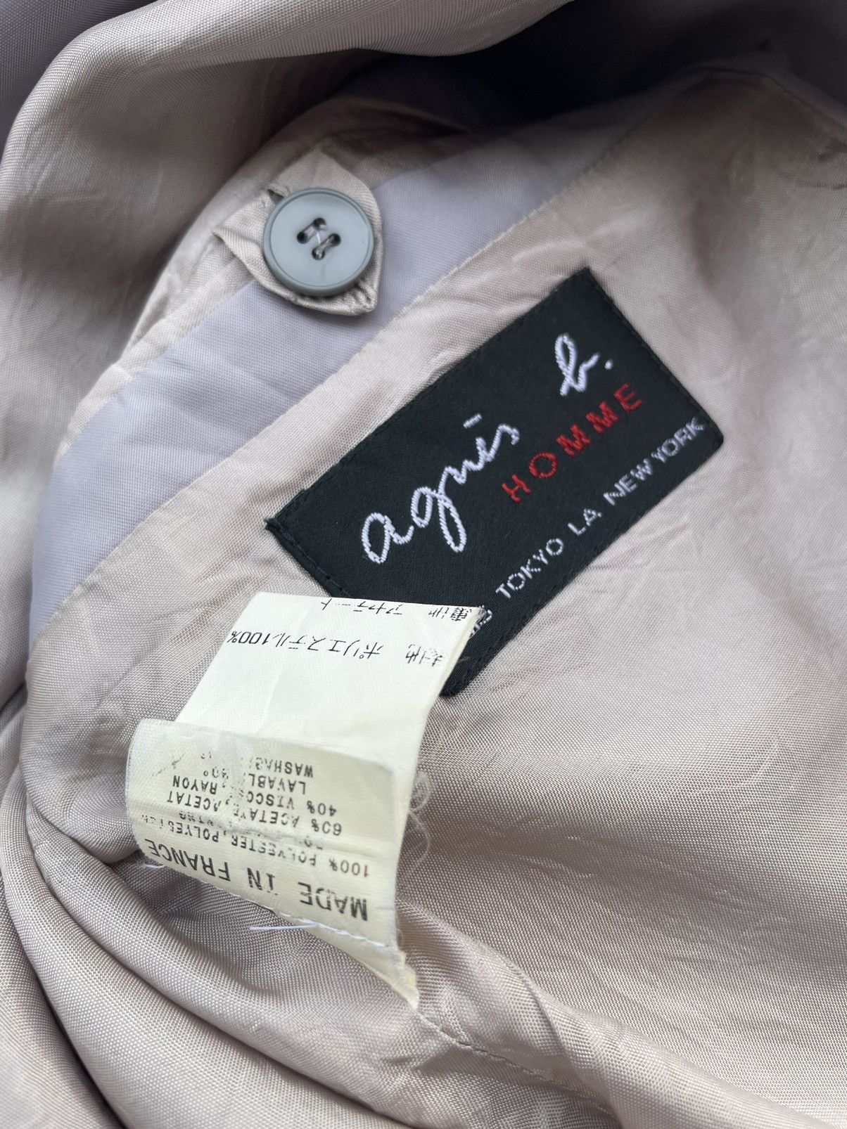 agnes b. Vintage Agnes B Homme Jacket Size US L / EU 52-54 / 3 - 7 Thumbnail