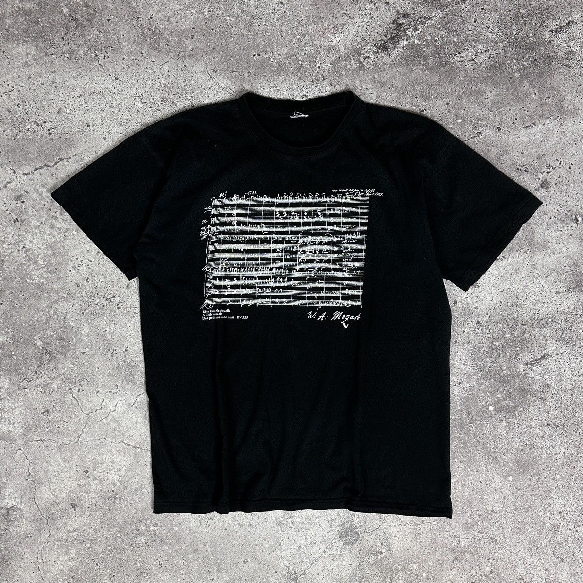 Vintage 90s Mozart Little Serenade Art Graphic tee Music Y2K