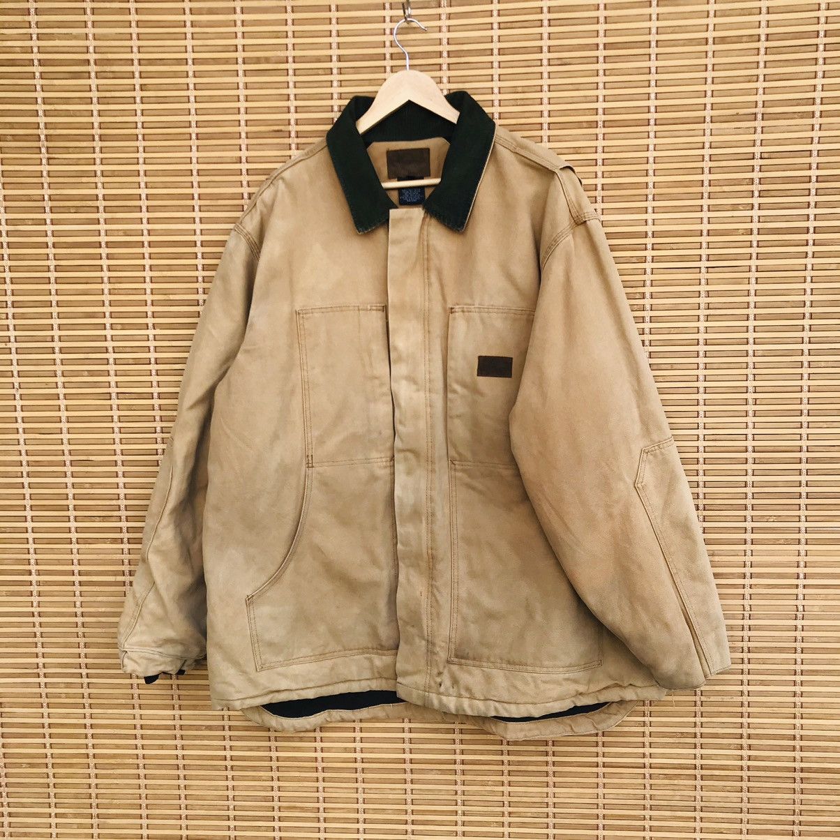 RARE Vintage 80s dickies duck canvas jacket XXL sun faded