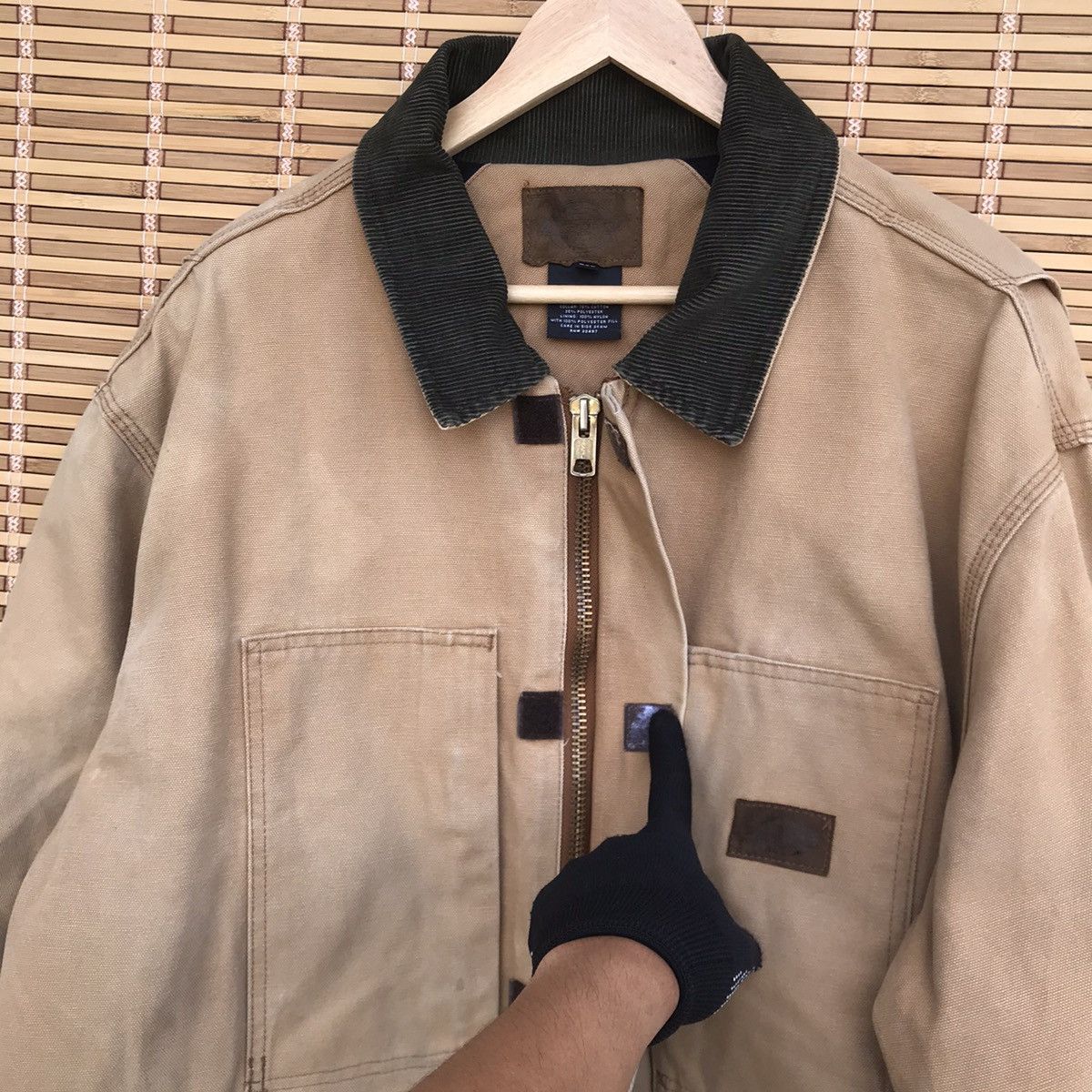 Dickies × Vintage RARE Vintage 80s dickies duck canvas jacket XXL sun faded Size US XXL / EU 58 / 5 - 12 Thumbnail