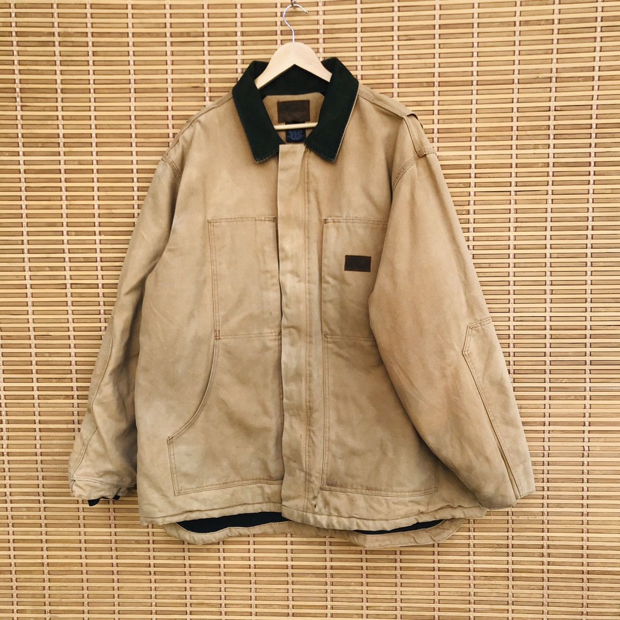 Dickies × Vintage RARE Vintage 80s dickies duck canvas jacket XXL sun faded Size US XXL / EU 58 / 5 - 2 Thumbnail