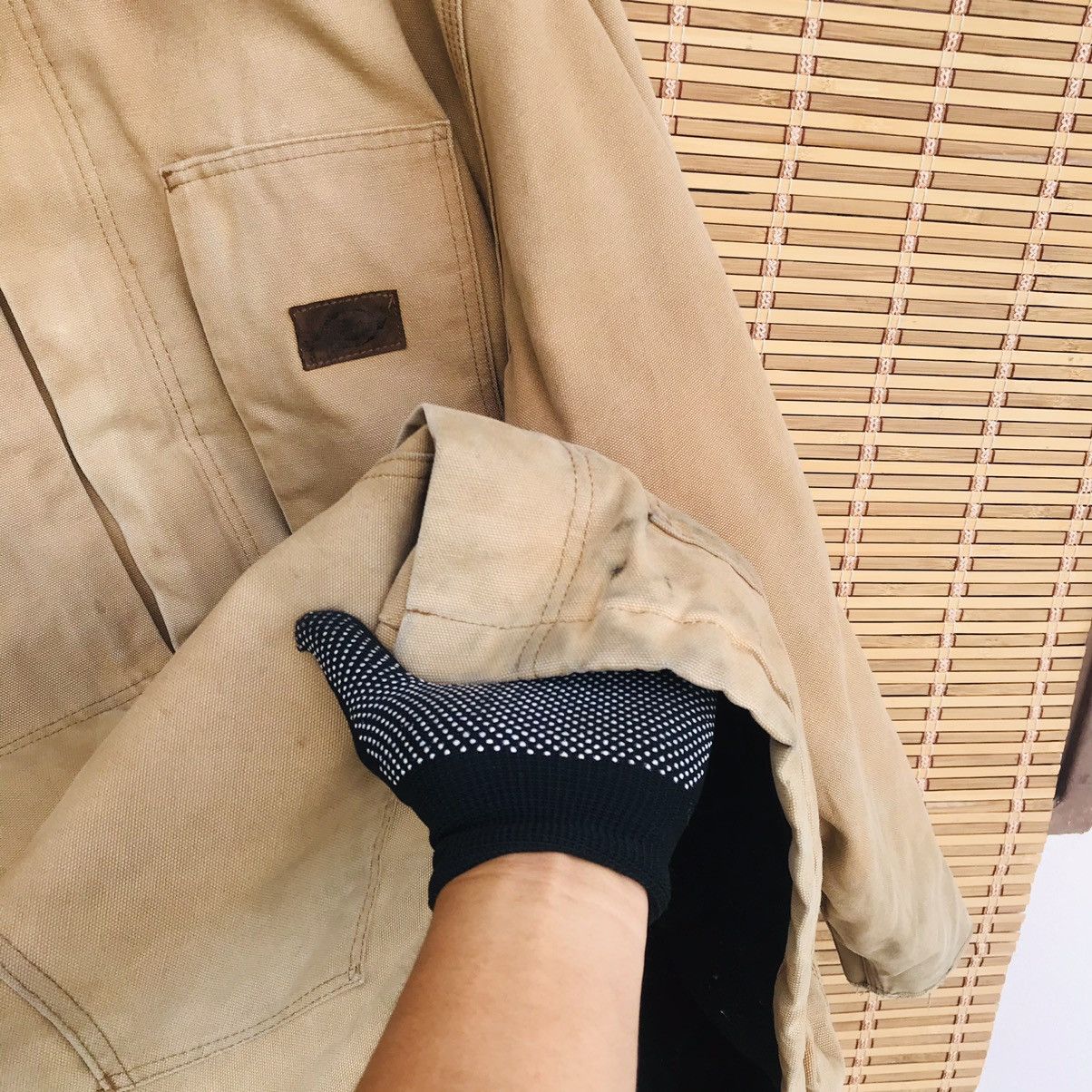 Dickies × Vintage RARE Vintage 80s dickies duck canvas jacket XXL sun faded Size US XXL / EU 58 / 5 - 7 Thumbnail