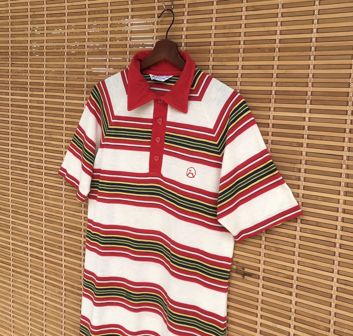 Vintage Rare Vintage John Newcombe tennis player 70s striped shirt Size US L / EU 52-54 / 3 - 2 Thumbnail