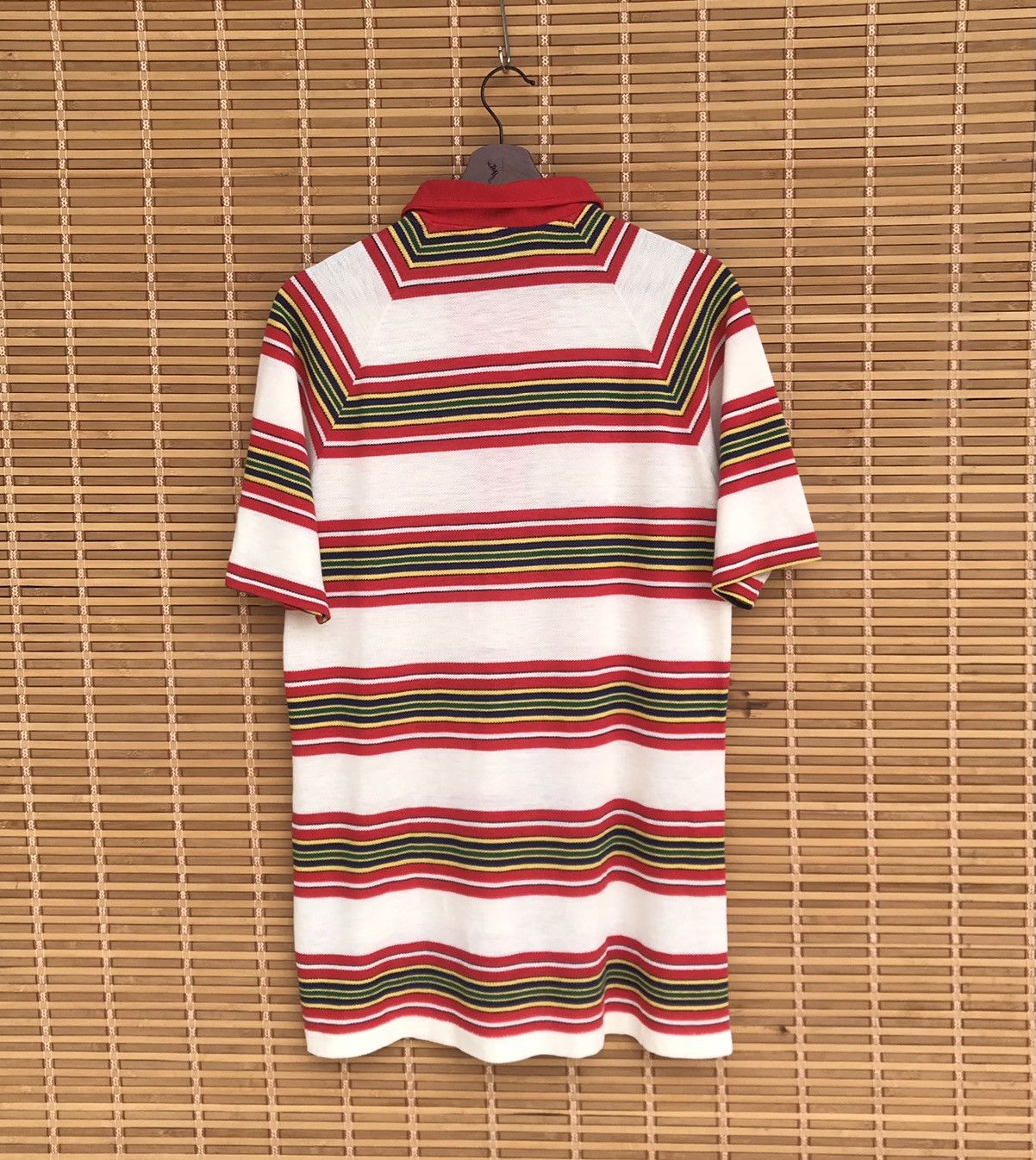Vintage Rare Vintage John Newcombe tennis player 70s striped shirt Size US L / EU 52-54 / 3 - 7 Thumbnail