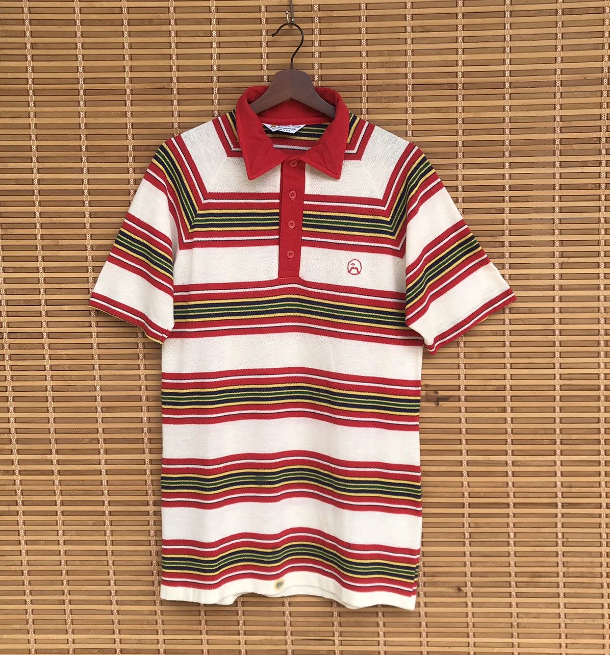 Vintage Rare Vintage John Newcombe tennis player 70s striped shirt Size US L / EU 52-54 / 3 - 1 Thumbnail