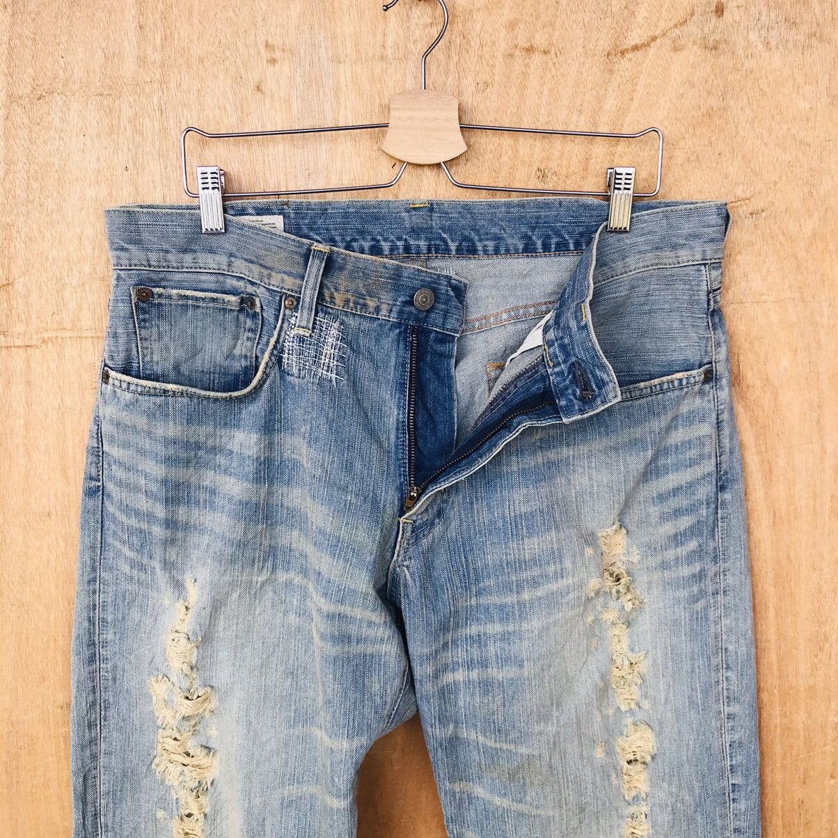 Edwin Edwin distressed ripped denim japan shortpant waist 34-35 Size US 34 / EU 50 - 9 Thumbnail