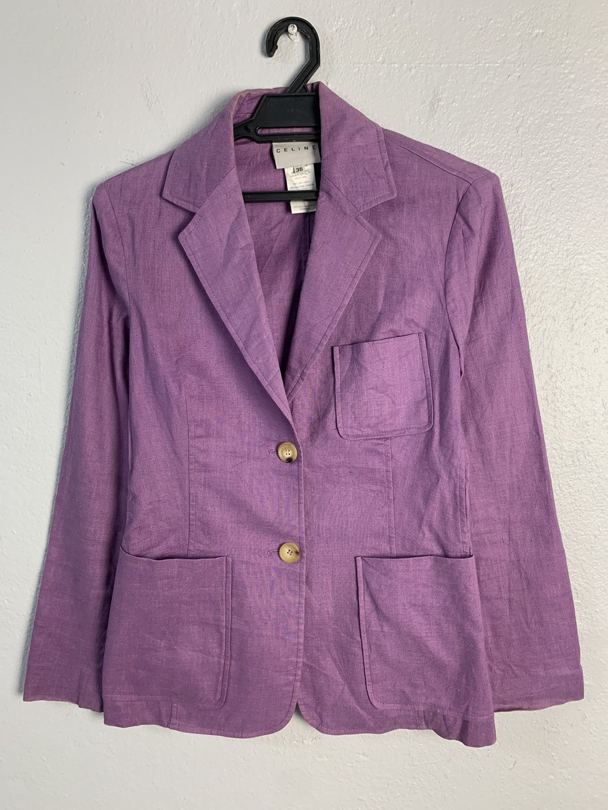 image of Celine Jacket in Purple, Women's (Size XS)