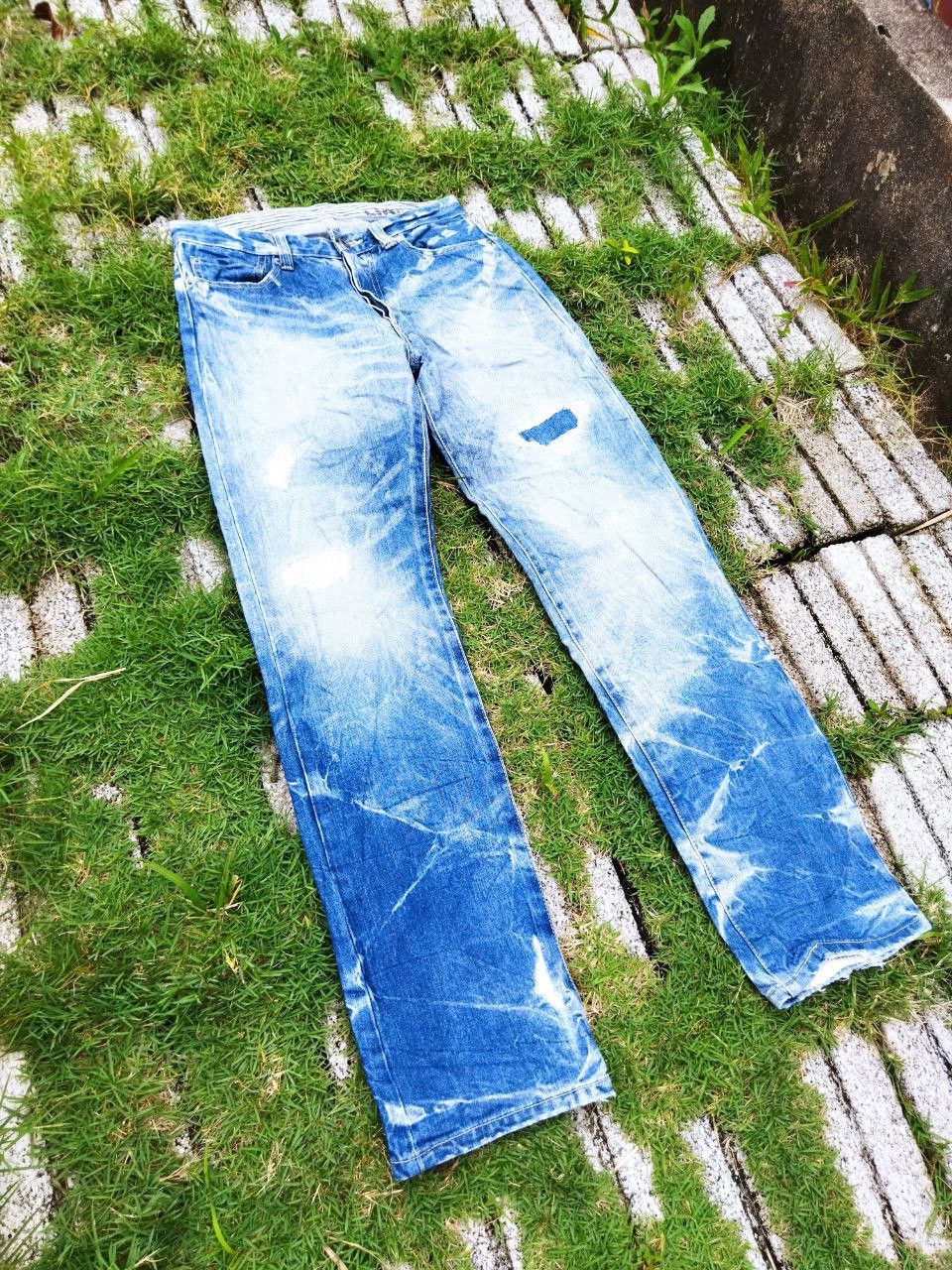 If Six Was Nine Japanese Lingua Franca Distressed Jeans Size US 29 - 3 Thumbnail