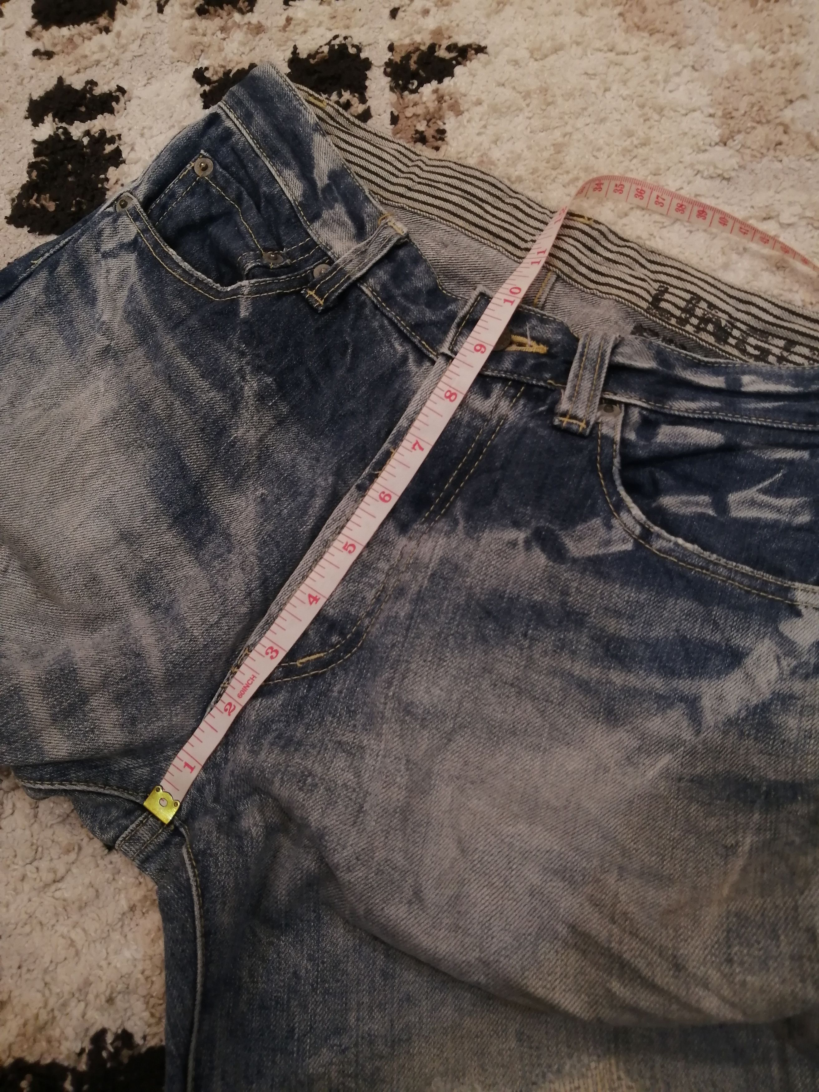 If Six Was Nine Japanese Lingua Franca Distressed Jeans Size US 29 - 16 Thumbnail