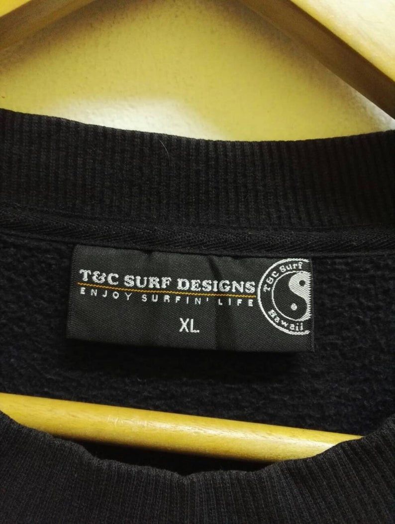 Japanese Brand Vintage T&C Surf Designs Hawaii Sweatshirt Big Logo Graphic Size US XL / EU 56 / 4 - 4 Thumbnail