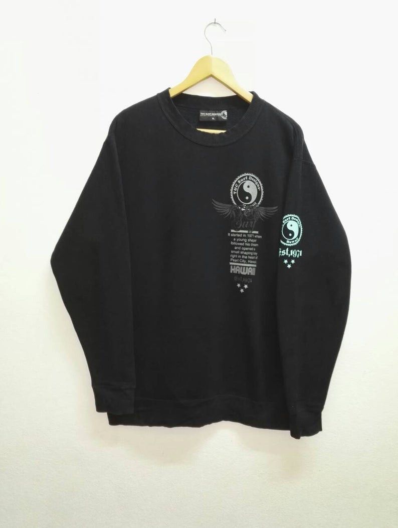 Japanese Brand Vintage T&C Surf Designs Hawaii Sweatshirt Big Logo Graphic Size US XL / EU 56 / 4 - 2 Thumbnail