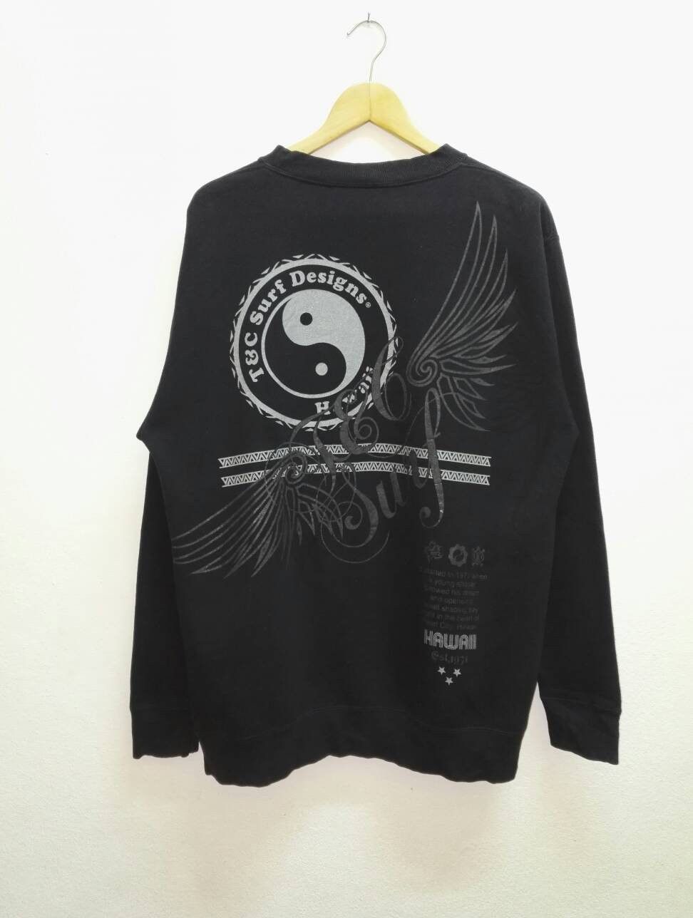 Japanese Brand Vintage T&C Surf Designs Hawaii Sweatshirt Big Logo Graphic Size US XL / EU 56 / 4 - 1 Thumbnail