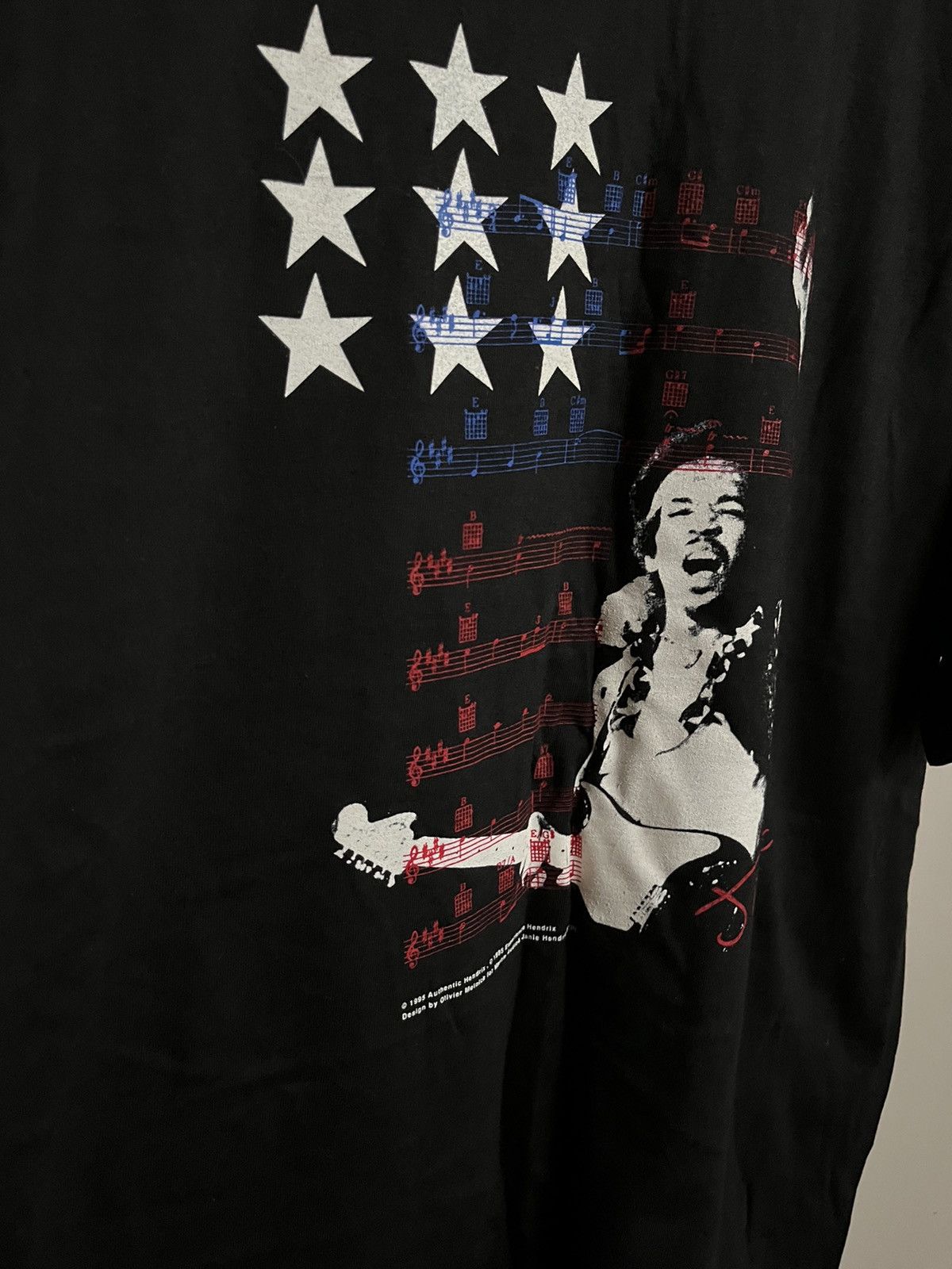 Jimi Hendrix × Vintage VINTAGE JIMI HENDRIX 1995 ELECTRIC GUITAR FESTIVAL FLAG Size US XL / EU 56 / 4 - 2 Thumbnail