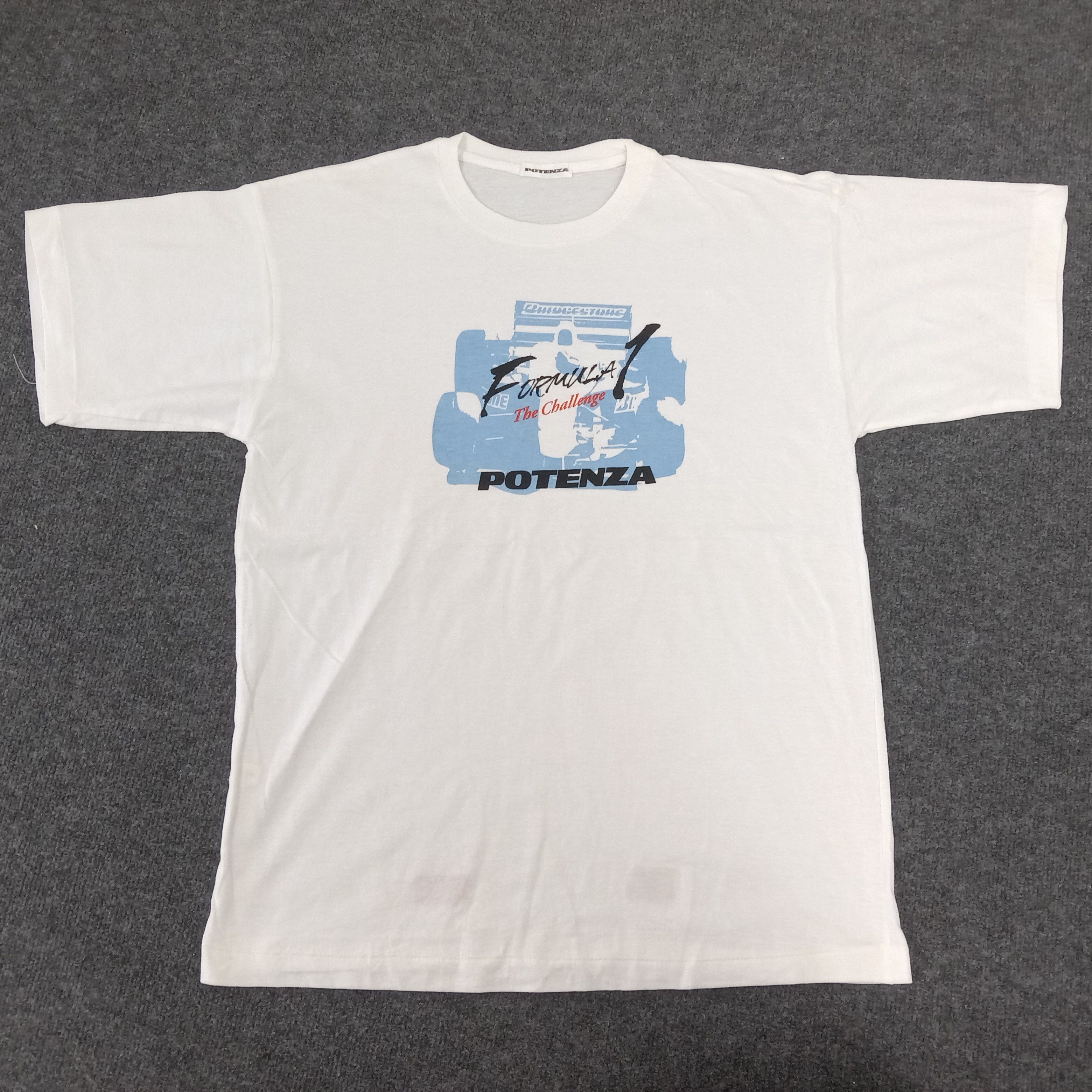 Japanese Brand × Vintage FORMULA 1 POTENZA Racing Team Tshirt Size US L / EU 52-54 / 3 - 1 Thumbnail