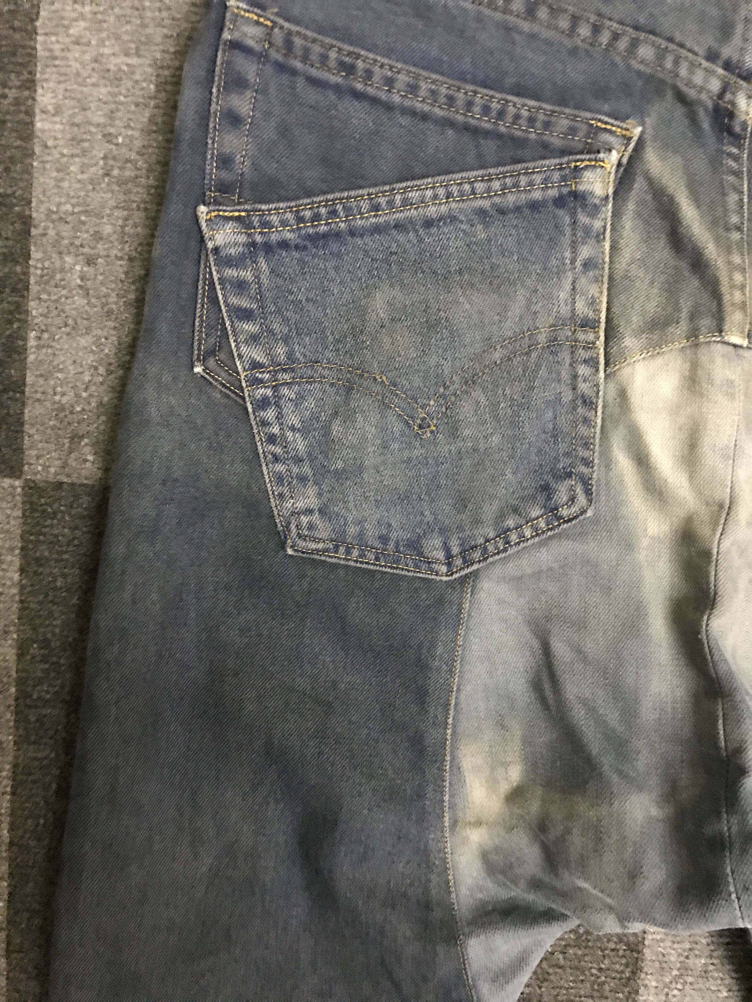 Japanese Brand × Levi's × Vintage VLEV108 Vtg Levis Kalimera Reconstruct Dropped Crotch Jeans Size US 31 - 12 Thumbnail