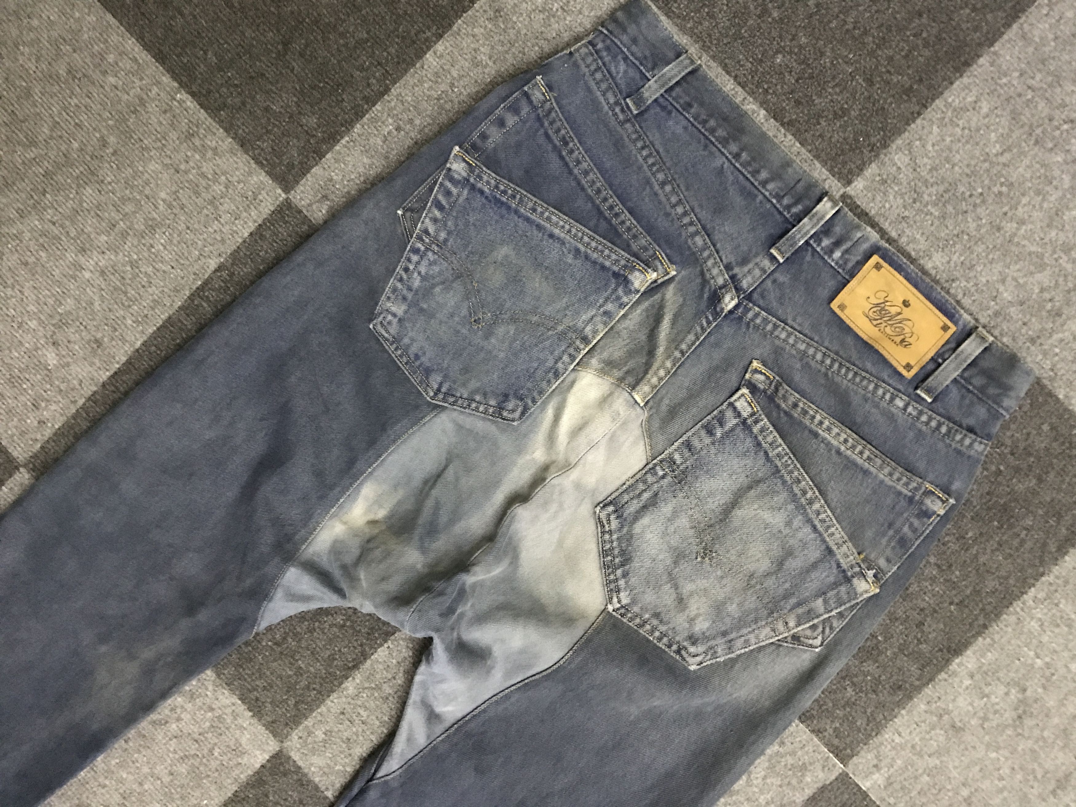 Japanese Brand × Levi's × Vintage VLEV108 Vtg Levis Kalimera Reconstruct Dropped Crotch Jeans Size US 31 - 9 Thumbnail