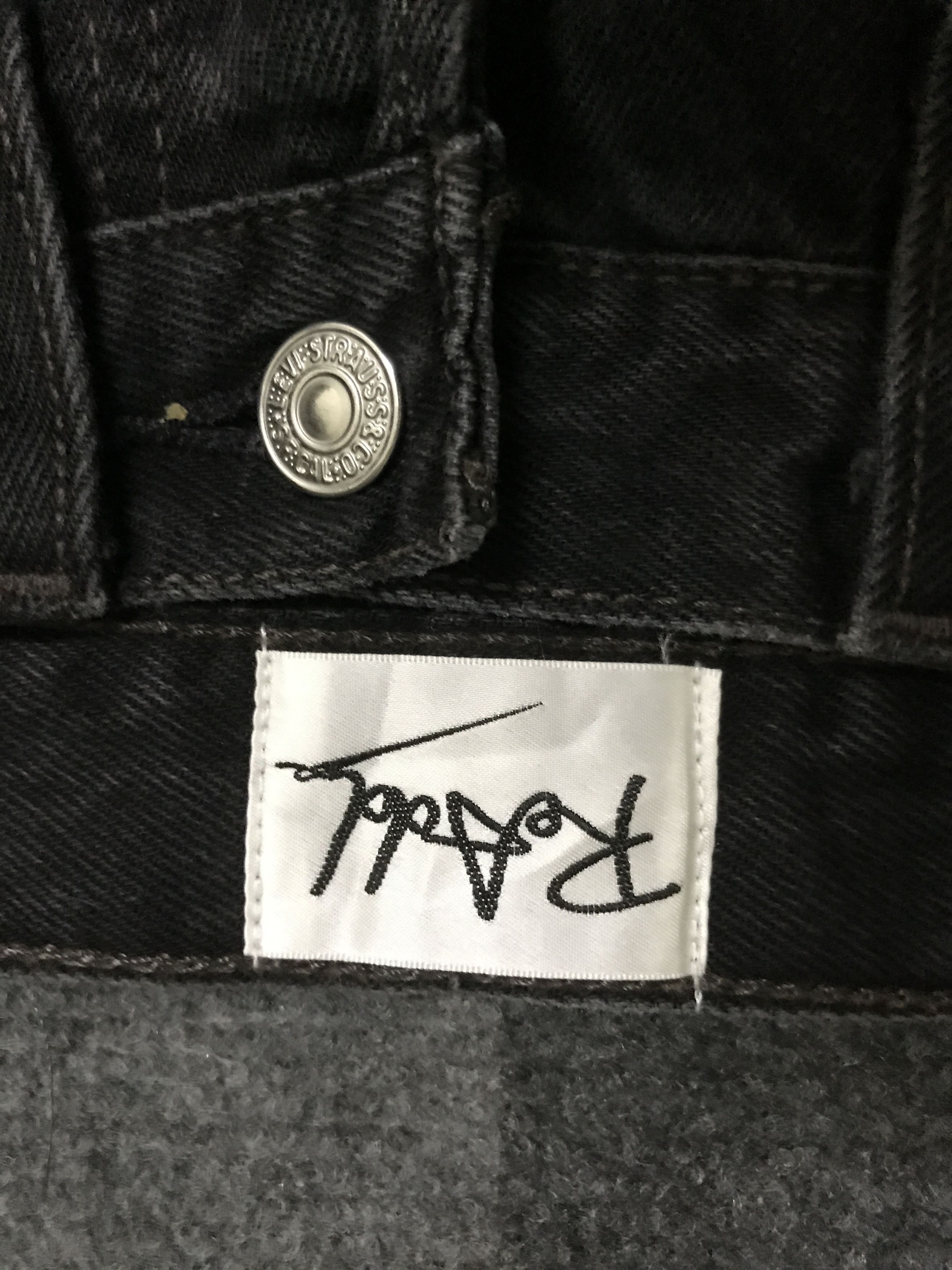 Japanese Brand VLEV131-Vintage Levis Rework by ReAdd Japan Black Jeans Size US 31 - 6 Thumbnail