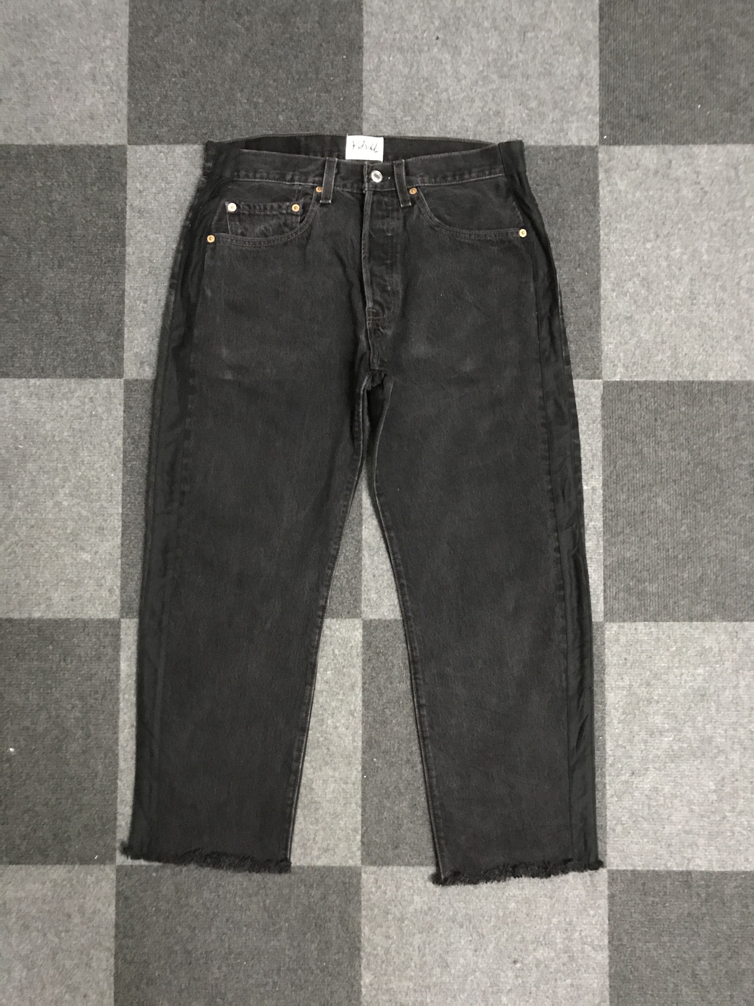 Japanese Brand VLEV131-Vintage Levis Rework by ReAdd Japan Black Jeans Size US 31 - 1 Thumbnail