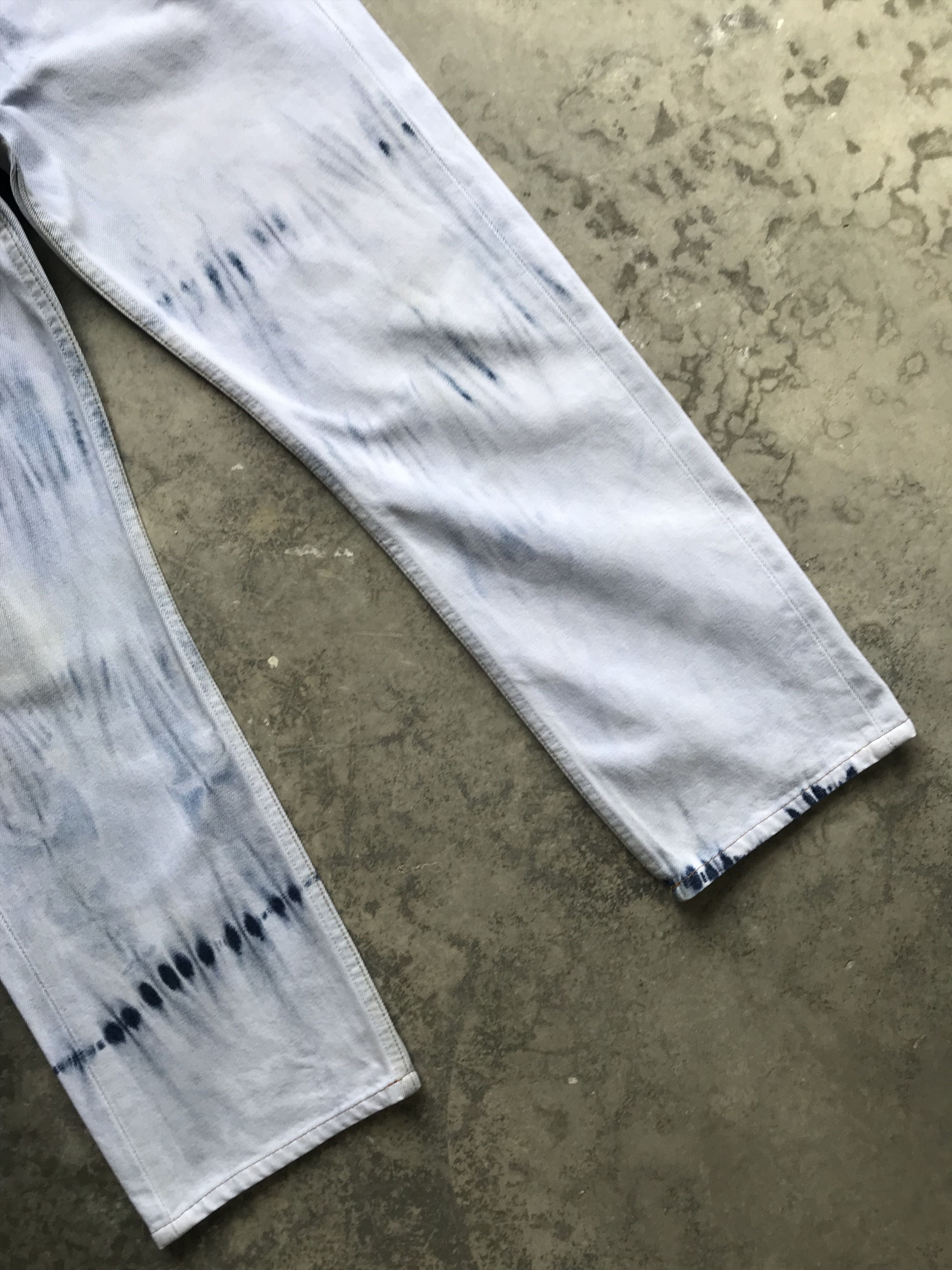 Levi's VLEV58 🔥Ultra Rare 🔥Vintage Levis 501 Tye Dye Jeans Size US 28 / EU 44 - 3 Thumbnail