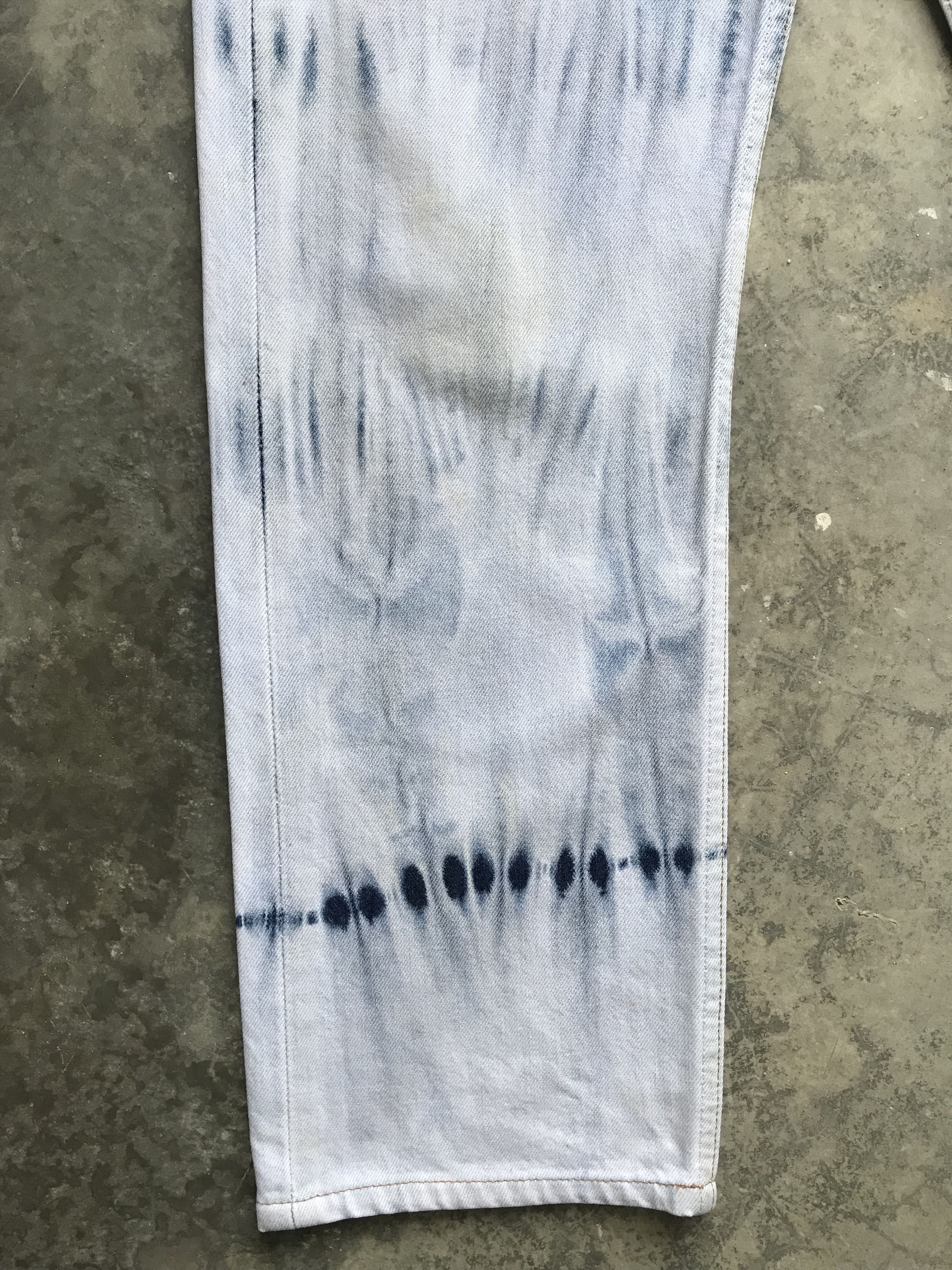 Levi's VLEV58 🔥Ultra Rare 🔥Vintage Levis 501 Tye Dye Jeans Size US 28 / EU 44 - 9 Thumbnail