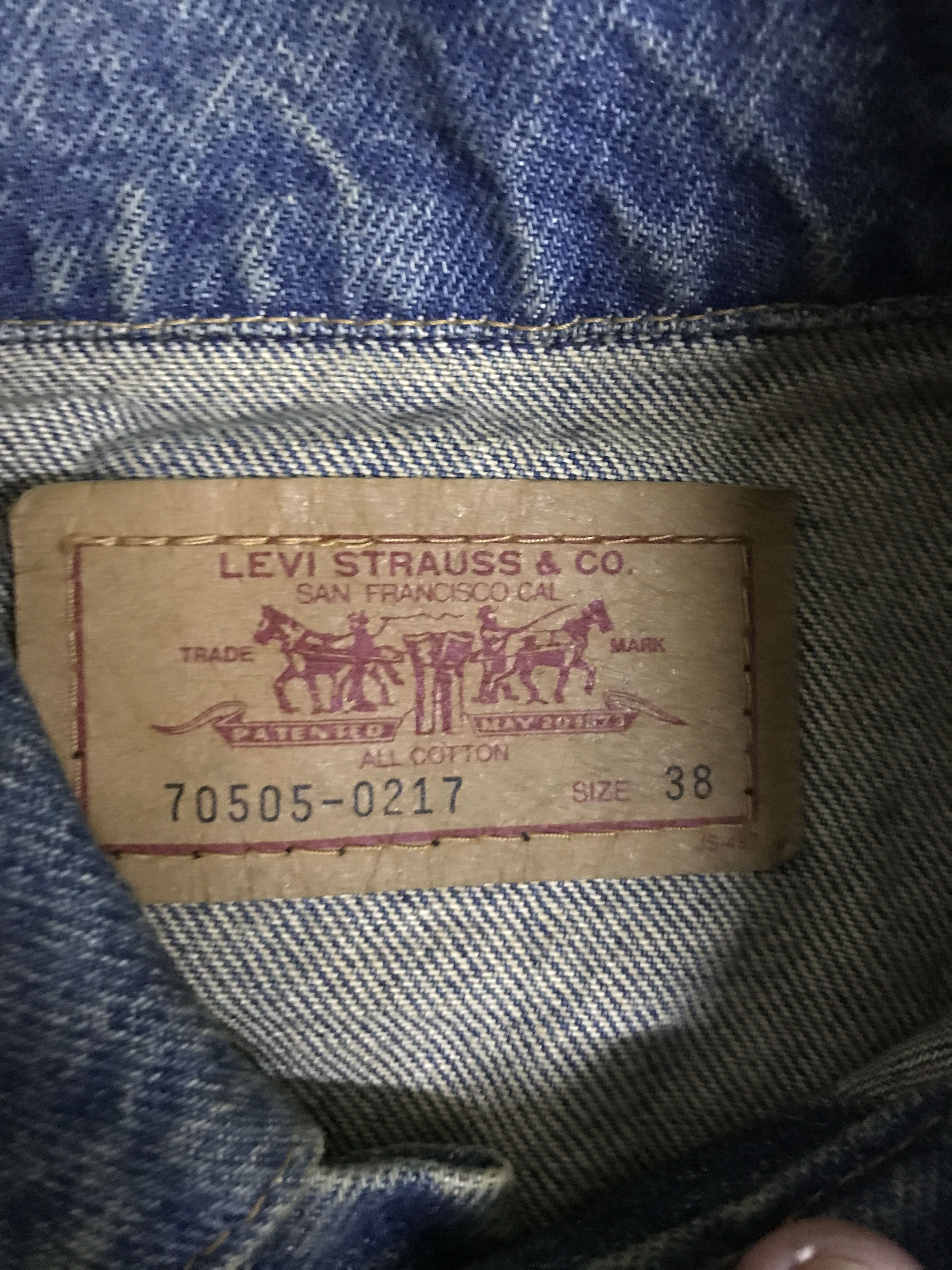 Levi's VL153 Levis 70505 Trucker Size US S / EU 44-46 / 1 - 5 Thumbnail