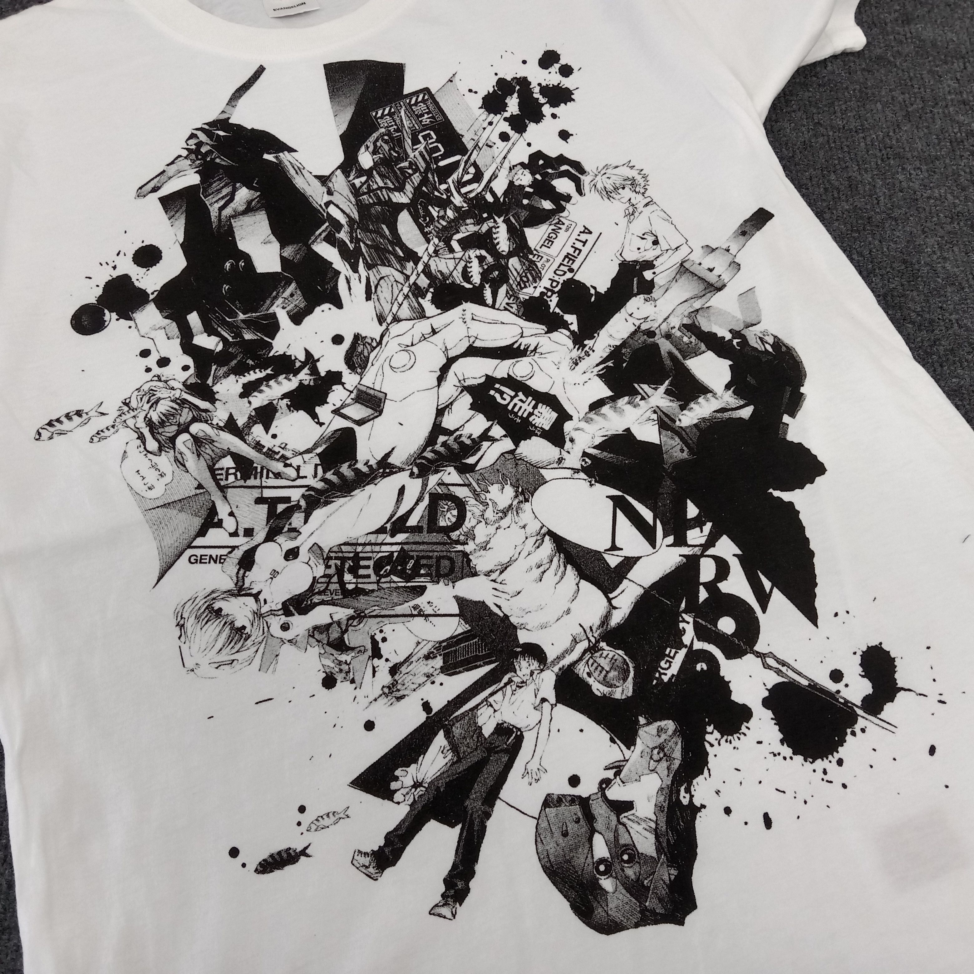 Japanese Brand × Vintage Evangelion Japanese Animated Series Tshirt Size US M / EU 48-50 / 2 - 2 Thumbnail