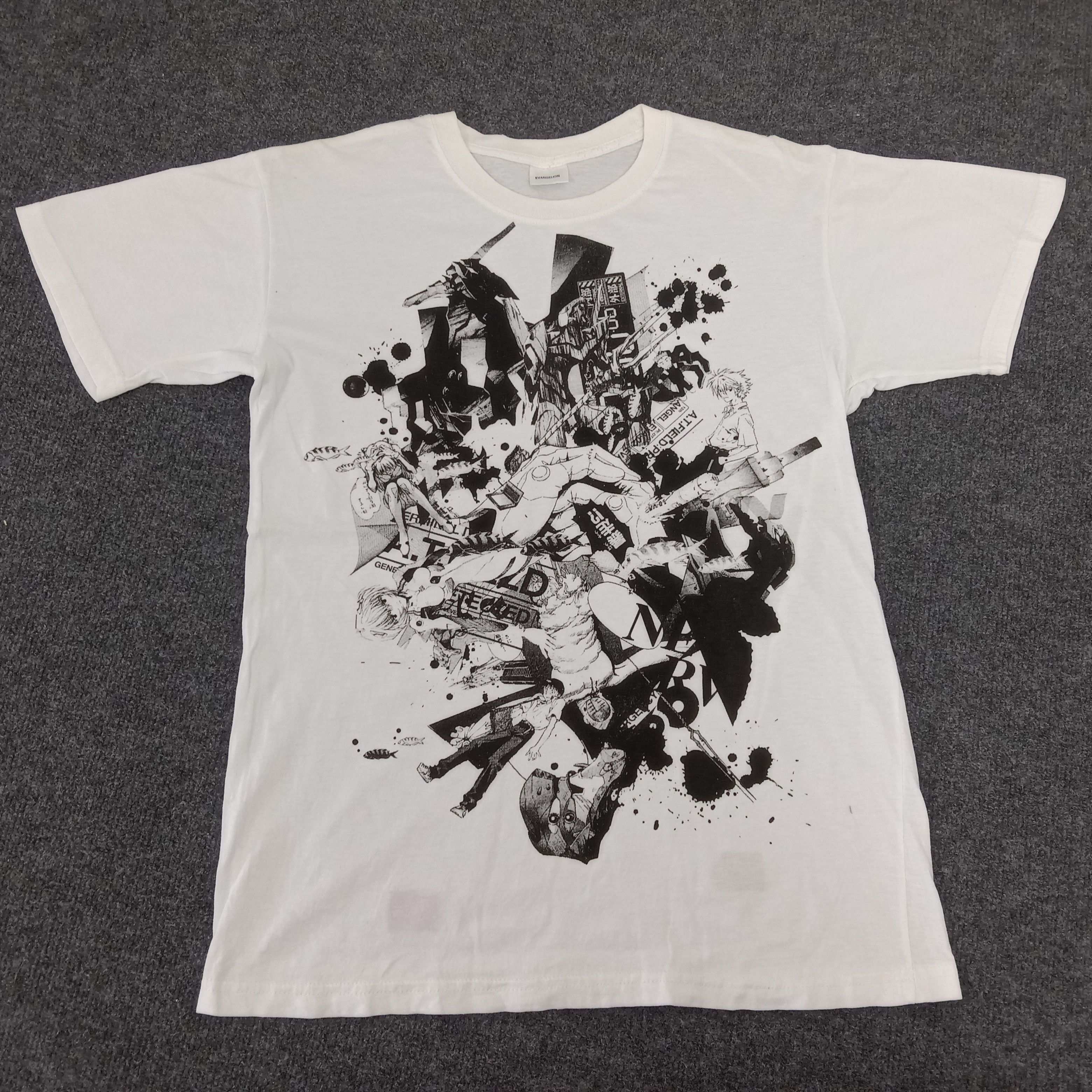 Japanese Brand × Vintage Evangelion Japanese Animated Series Tshirt Size US M / EU 48-50 / 2 - 1 Thumbnail