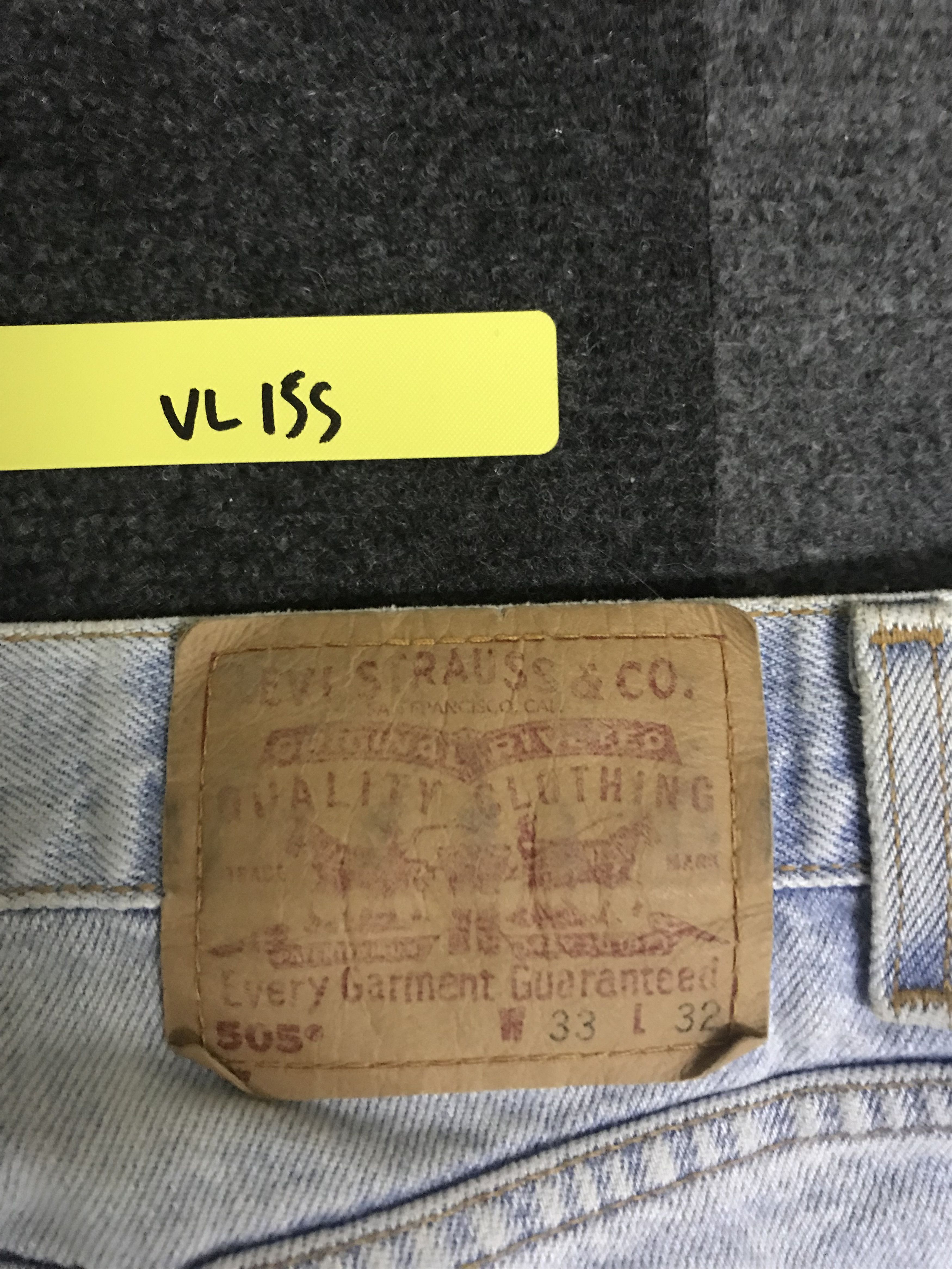 Levi's VL155 Vintage Levis 505 Dirty Distressed Light Wash Jeans Size US 31 - 22 Thumbnail