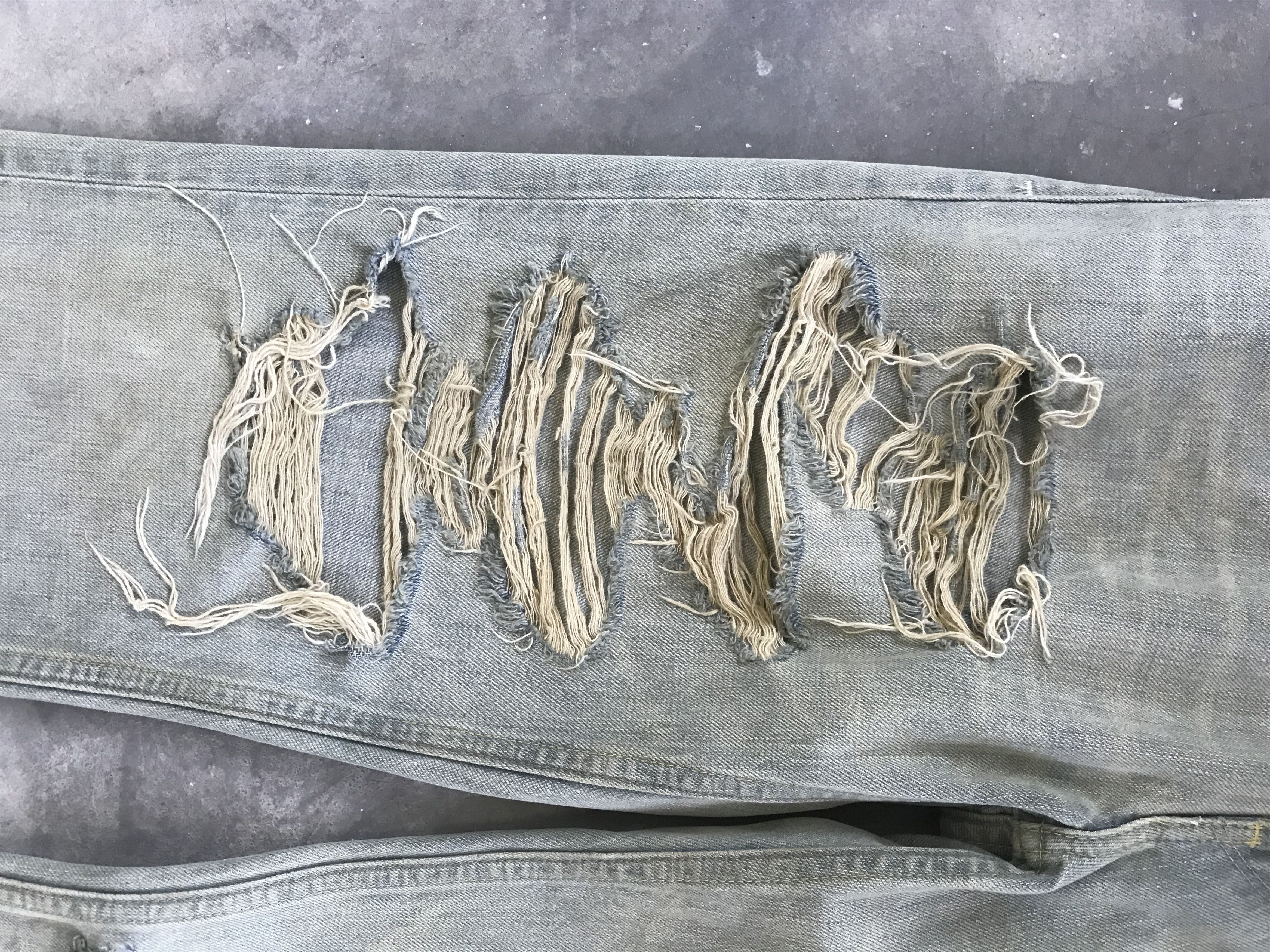 Levi's VLEV1 - Levis 511 Skinny Fit Heavy Distressed Denim Size US 32 / EU 48 - 5 Thumbnail