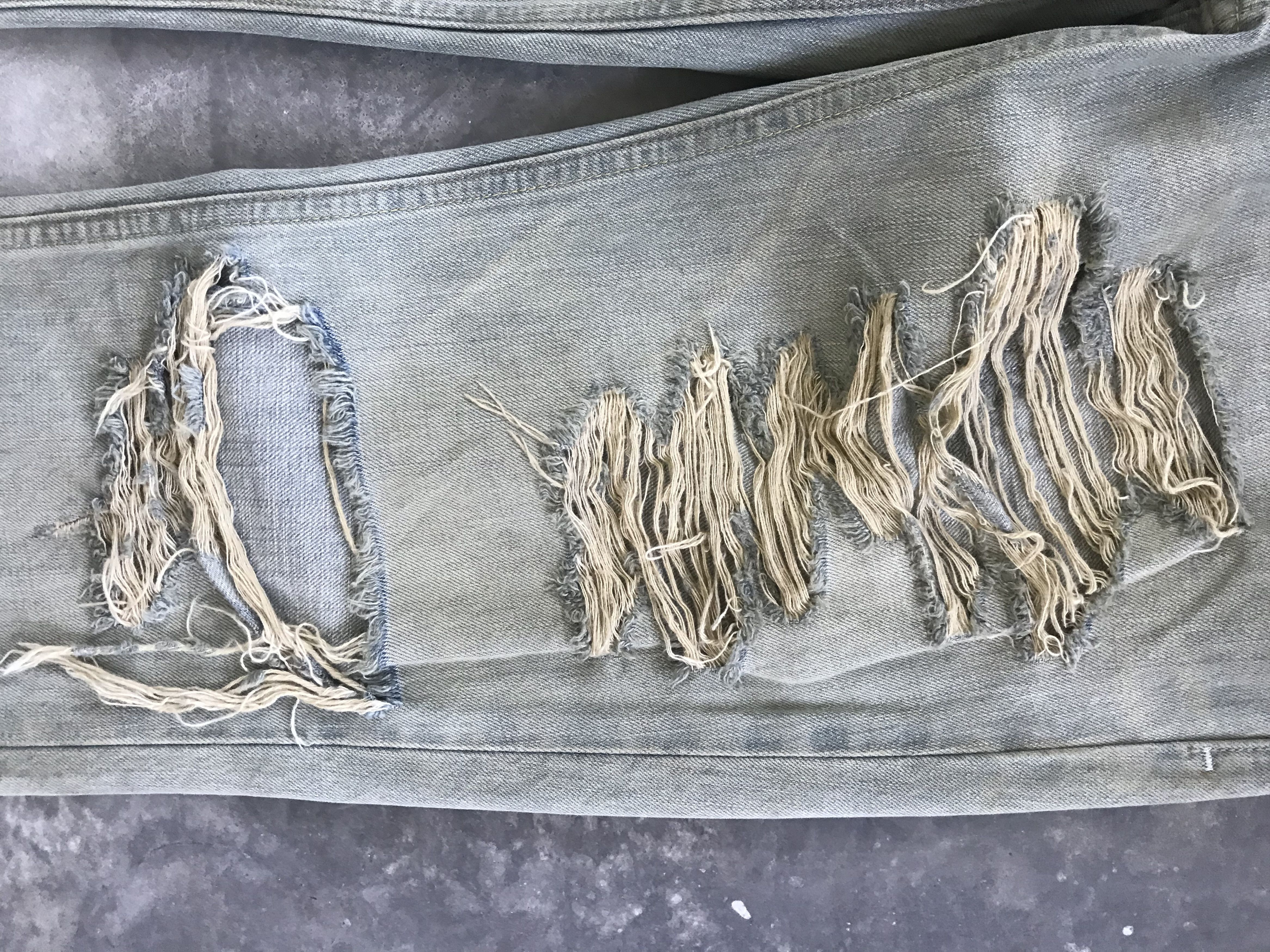 Levi's VLEV1 - Levis 511 Skinny Fit Heavy Distressed Denim Size US 32 / EU 48 - 4 Thumbnail