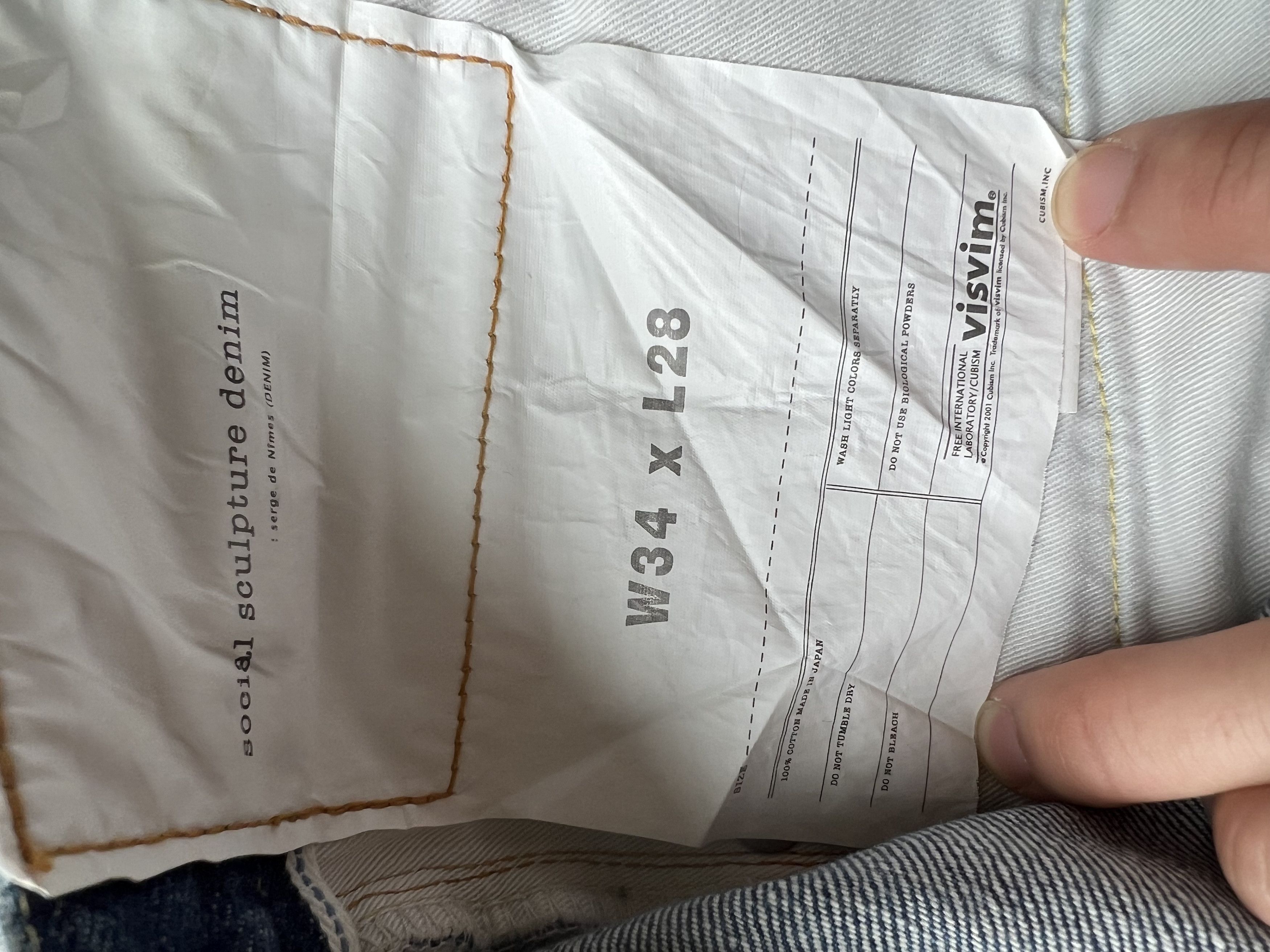 Visvim Visvim Social Sculpture 10D14 Denim size 34 Size US 34 / EU 50 - 5 Thumbnail