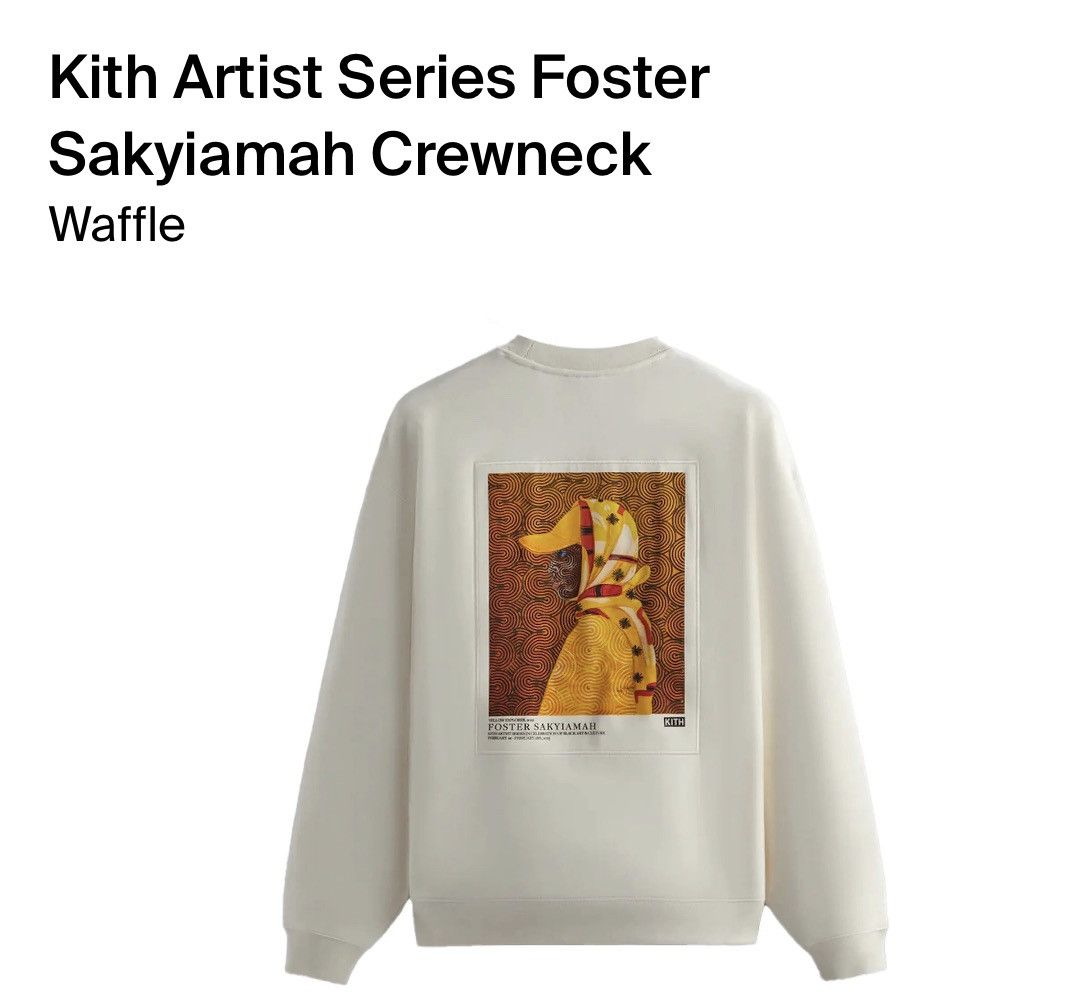 Kith Artist Series Foster Sakyiamah Crewneck Waffle large