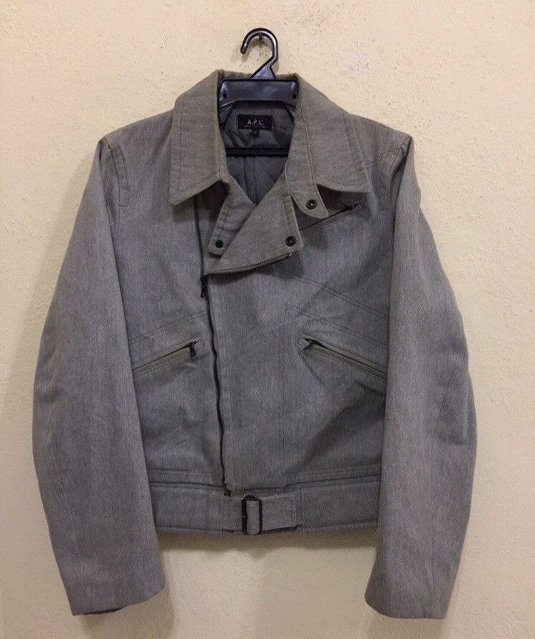 A.P.C. × Designer × Vintage Vintage A.P.C Bikers jacket 3 pockets style Size US M / EU 48-50 / 2 - 1 Thumbnail