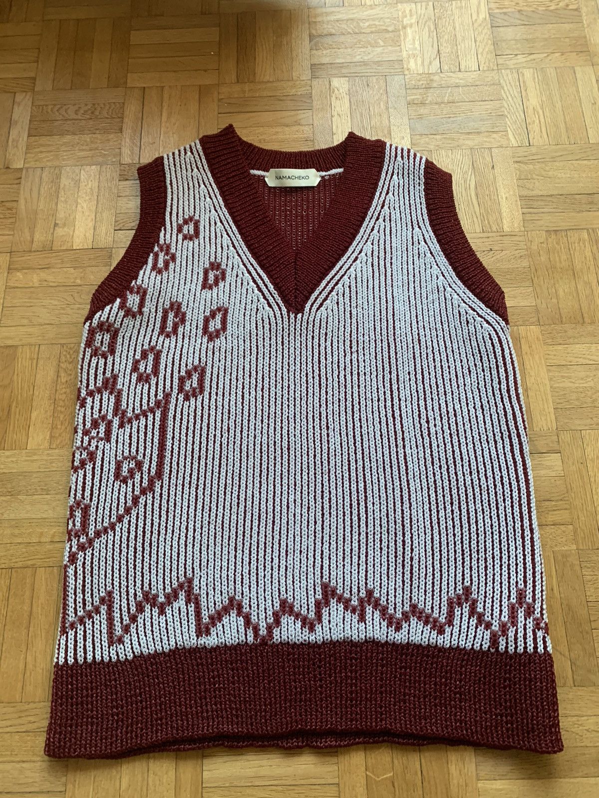 image of Namacheko Krokus Vest in Red, Men's (Size Small)